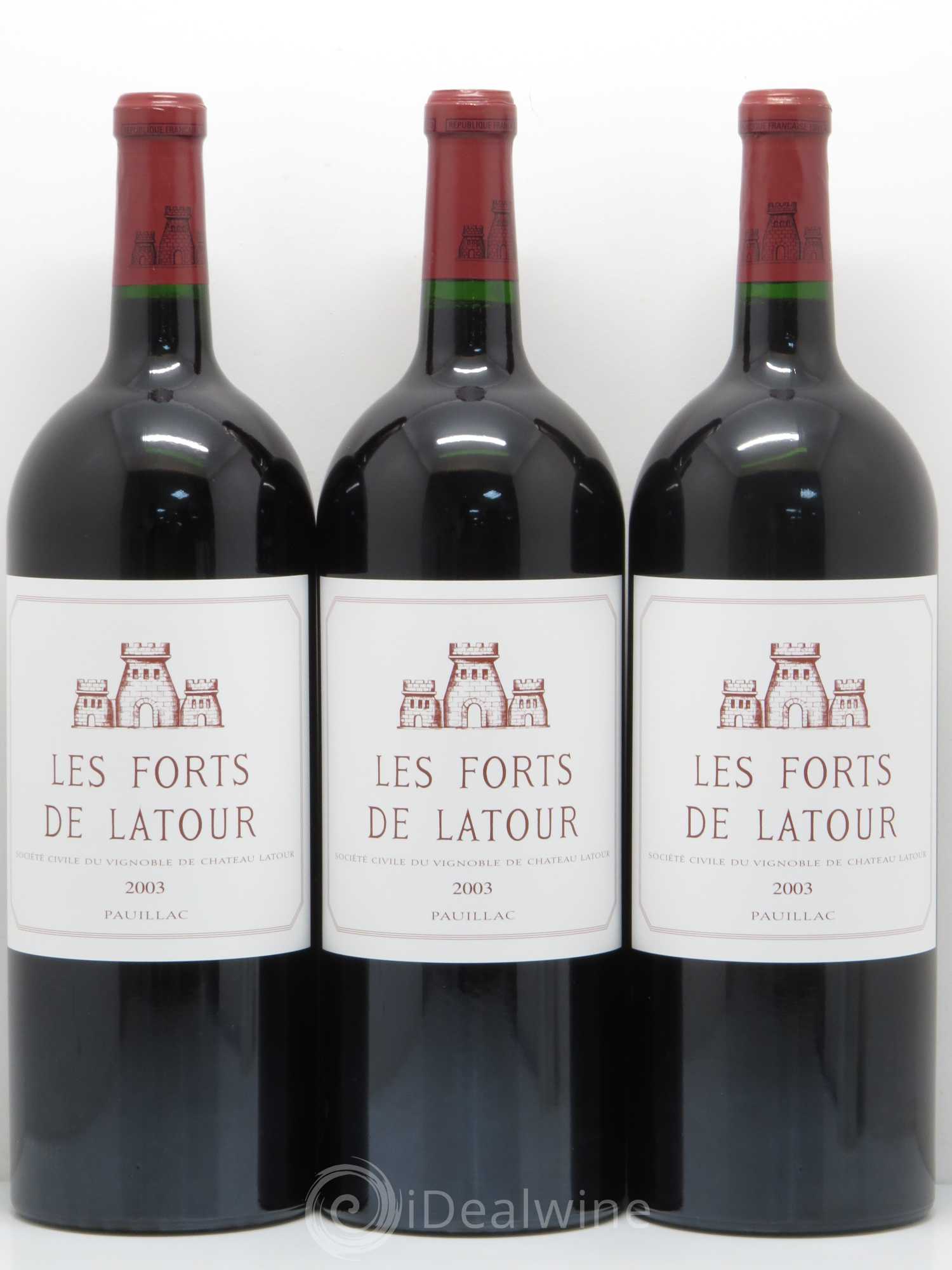 Les Forts de Latour Second Vin 2003 - Lot de 3 magnums - 0