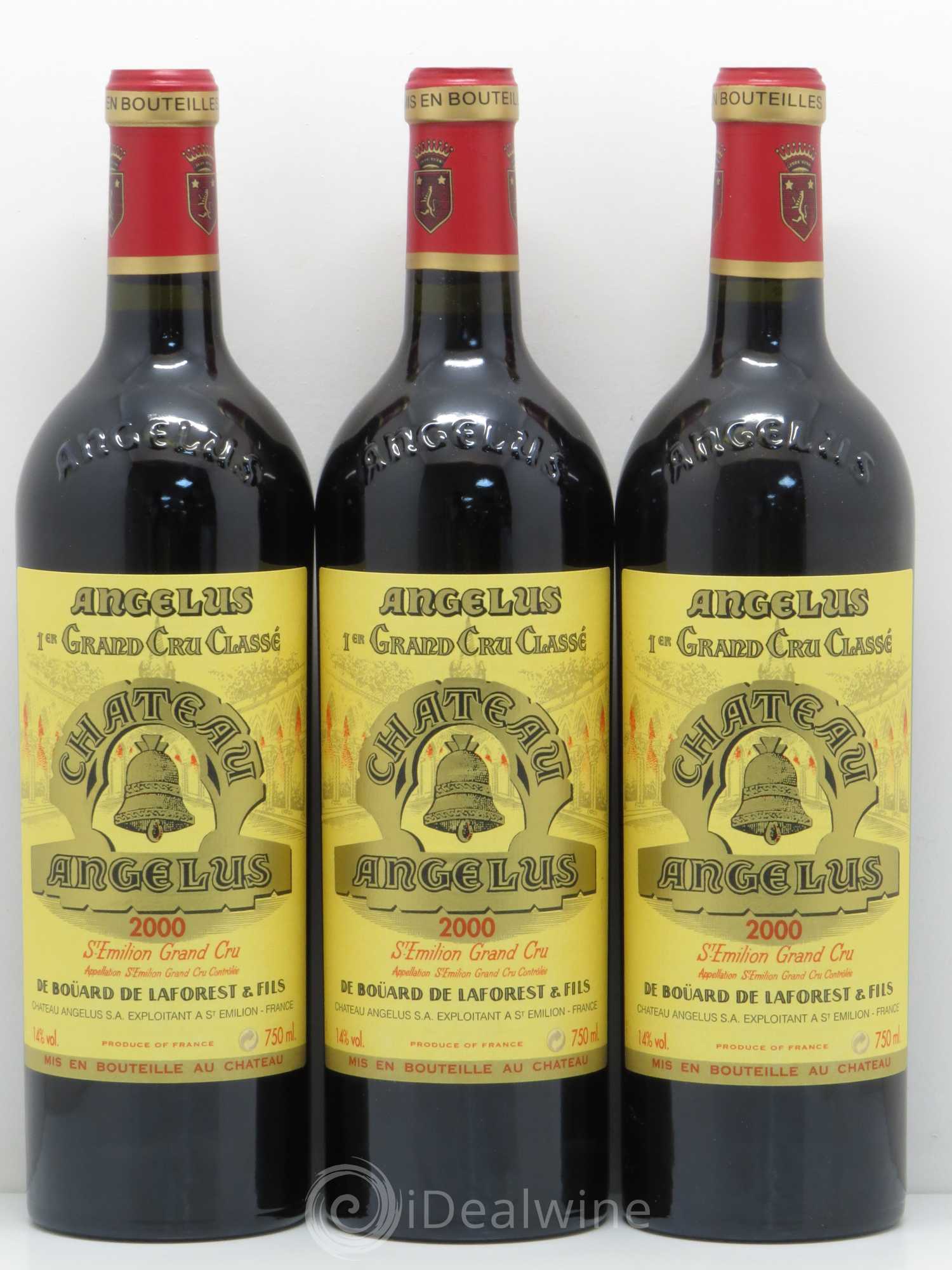 Château Angélus 1er Grand Cru Classé A 2000 - Lot de 6 bouteilles - 1