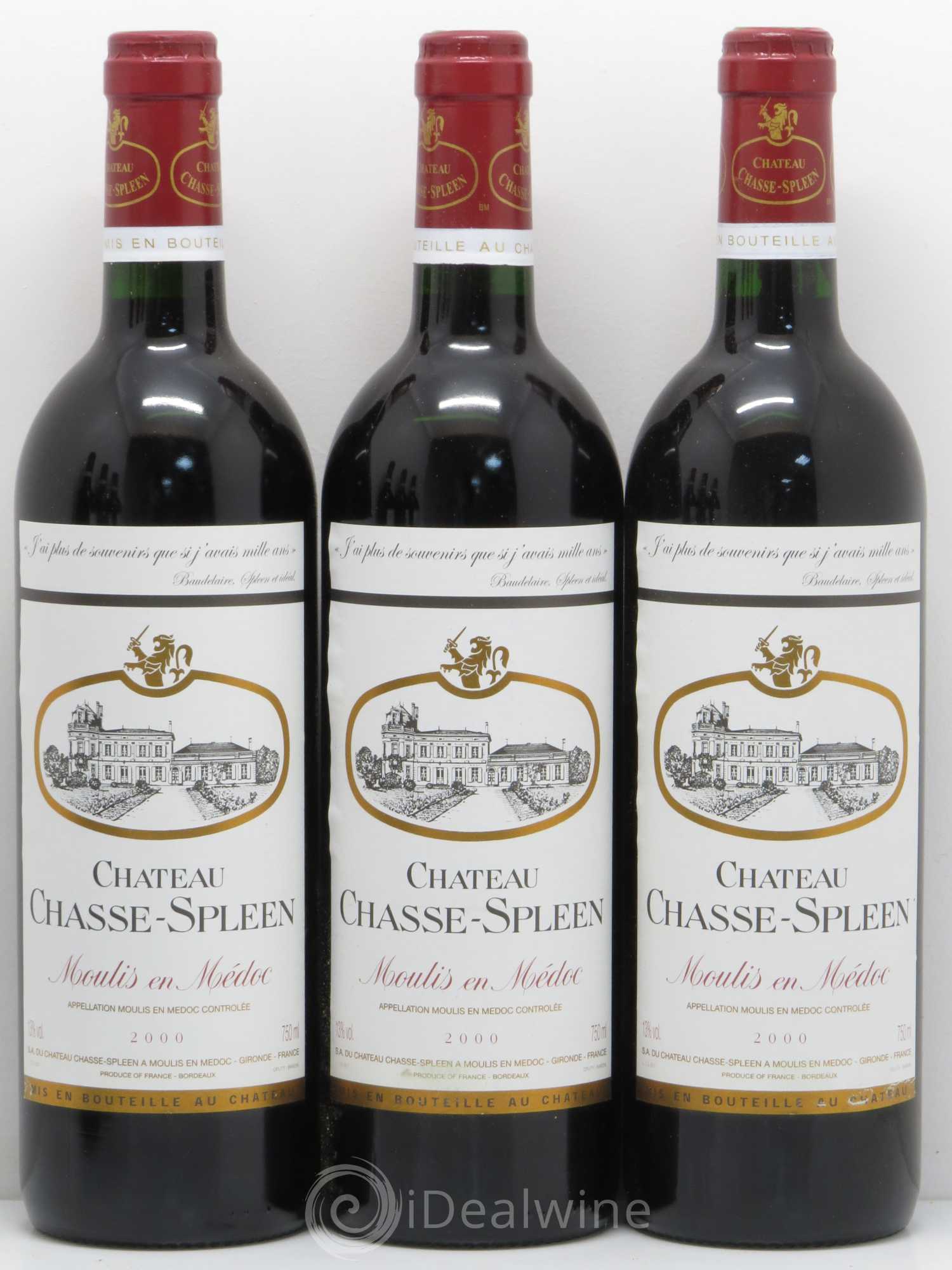 Château Chasse Spleen 2000 - Lot de 6 bouteilles - 1