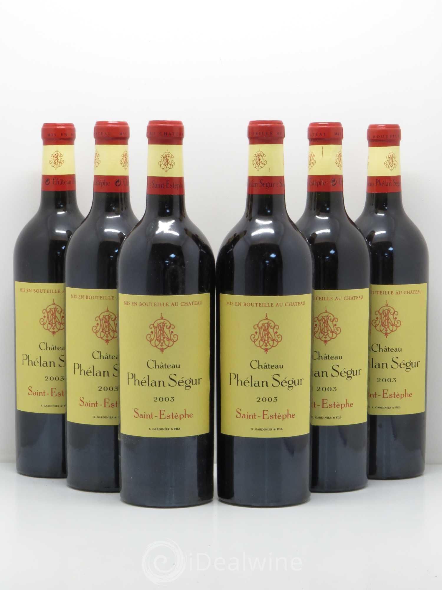 Château Phélan Ségur 2003 - Lot de 6 bouteilles - 0