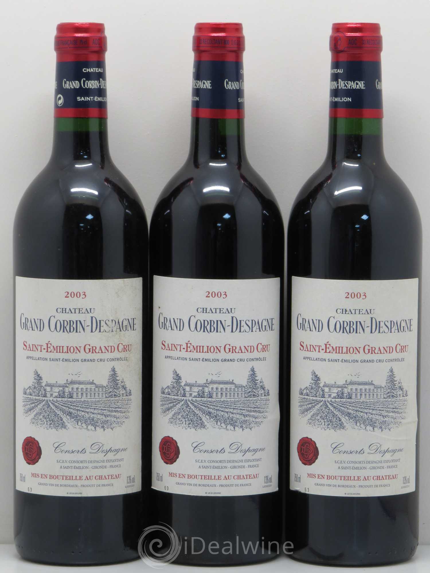 Château Grand Corbin Despagne Grand Cru Classé 2003 - Lot de 6 bouteilles - 2