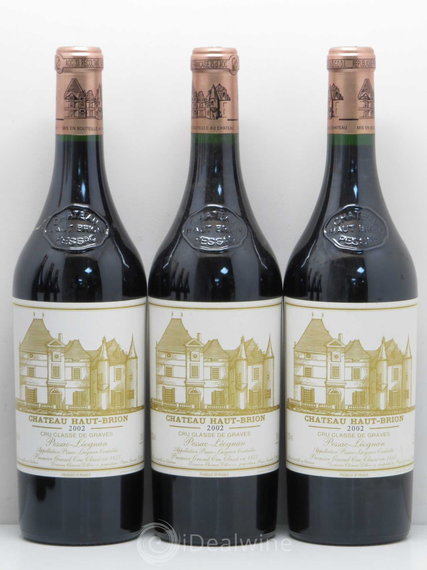 Château Haut Brion 1er Grand Cru Classé 2002 - Lot de 6 bouteilles - 1