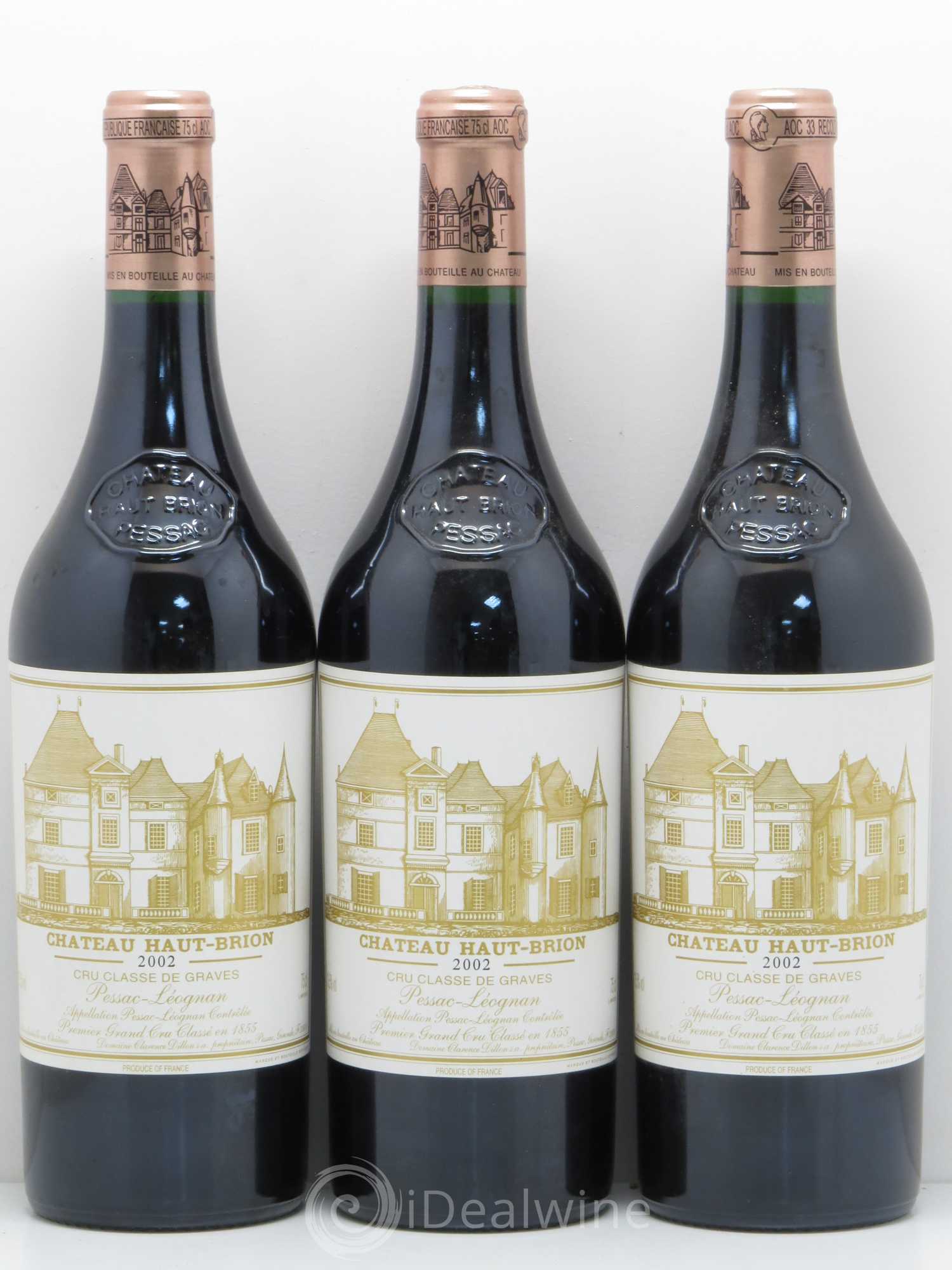 Château Haut Brion 1er Grand Cru Classé 2002 - Lot de 6 bouteilles - 2