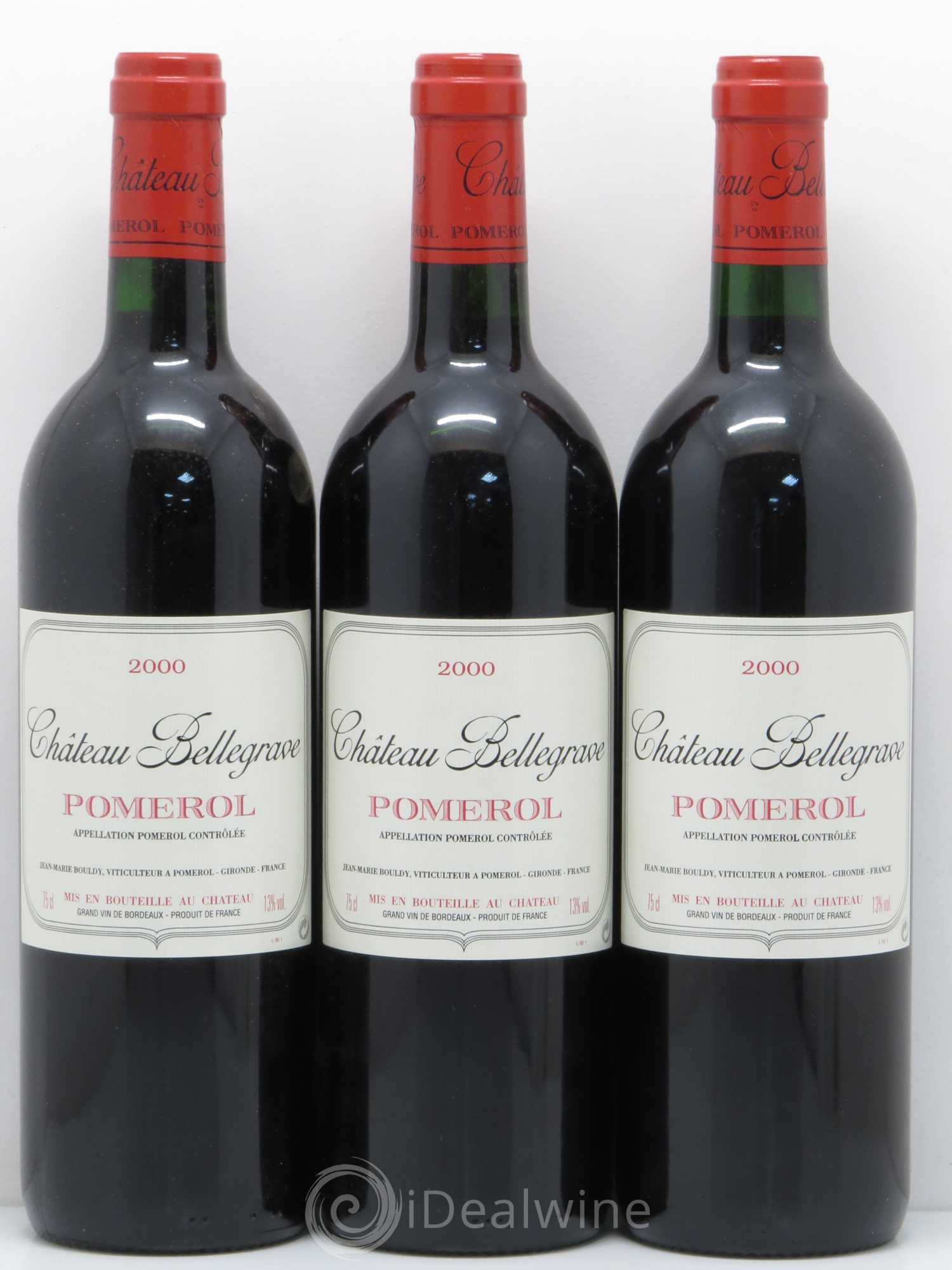 Château Bellegrave 2000 - Lot de 6 bouteilles - 1