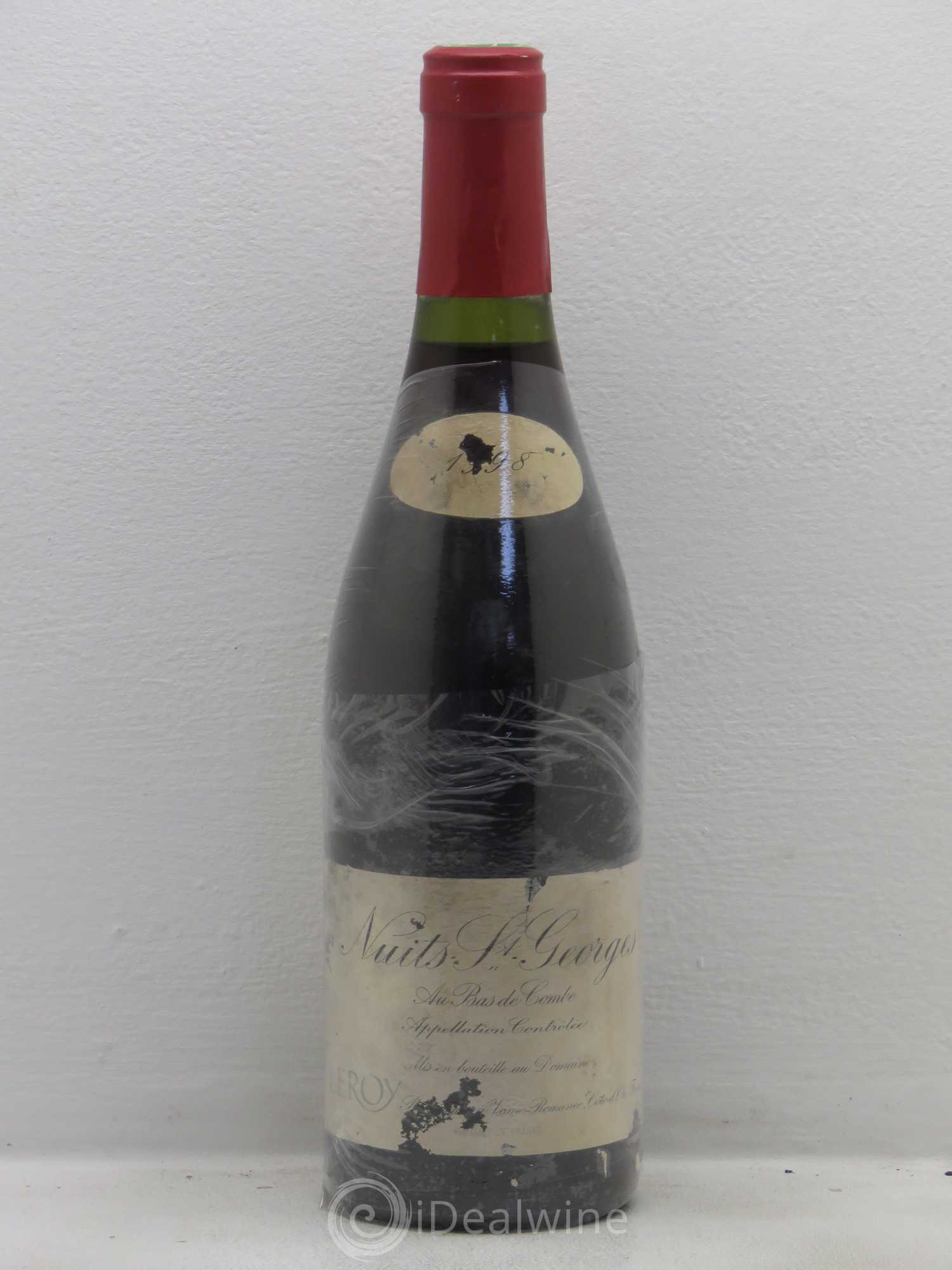 Nuits-Saint-Georges Bas de Combes Leroy (Domaine) 1998 - Lot de 1 bouteille - 0