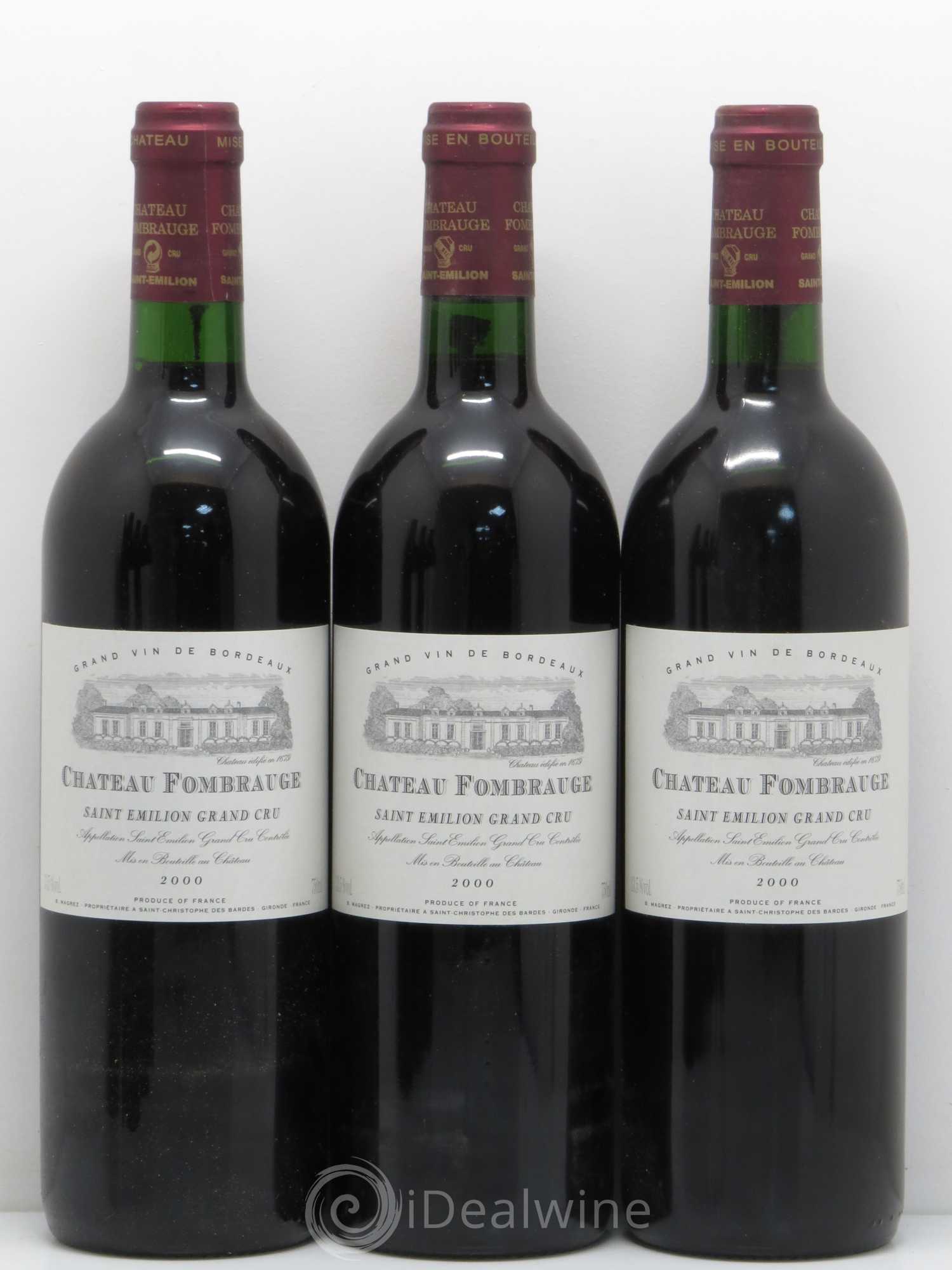 Château Fombrauge Grand Cru Classé 2000 - Lot de 6 bouteilles - 1