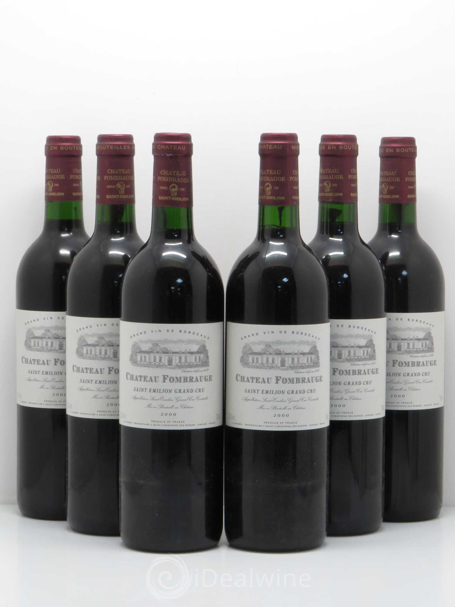 Château Fombrauge Grand Cru Classé 2000 - Lot de 6 bouteilles - 0