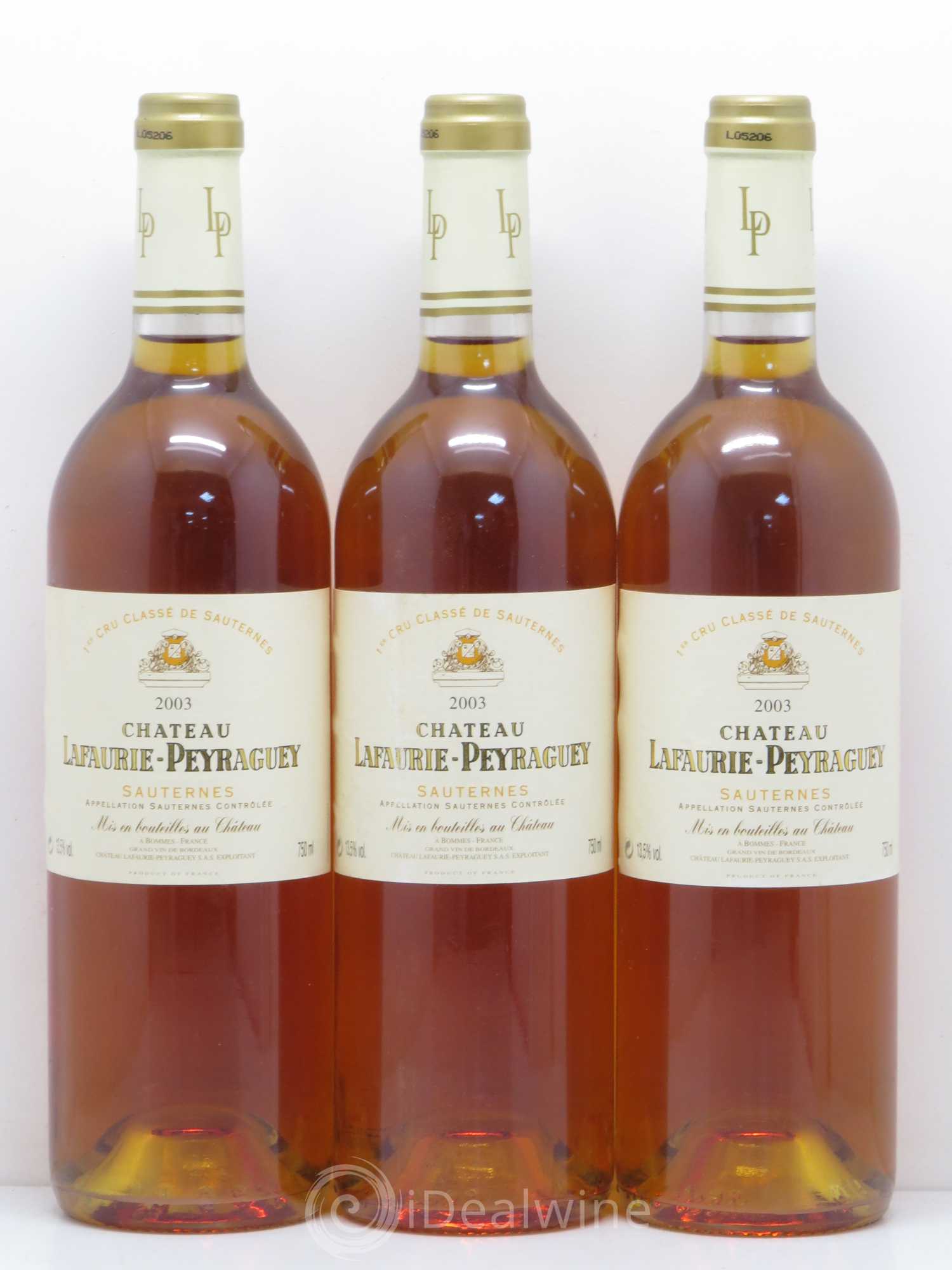 Château Lafaurie-Peyraguey 1er Grand Cru Classé 2003 - Lotto di 6 bottiglie - 2