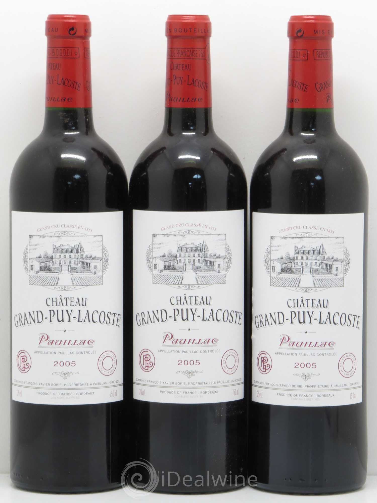 Château Grand Puy Lacoste 5ème Grand Cru Classé 2005 - Lot de 6 bouteilles - 2