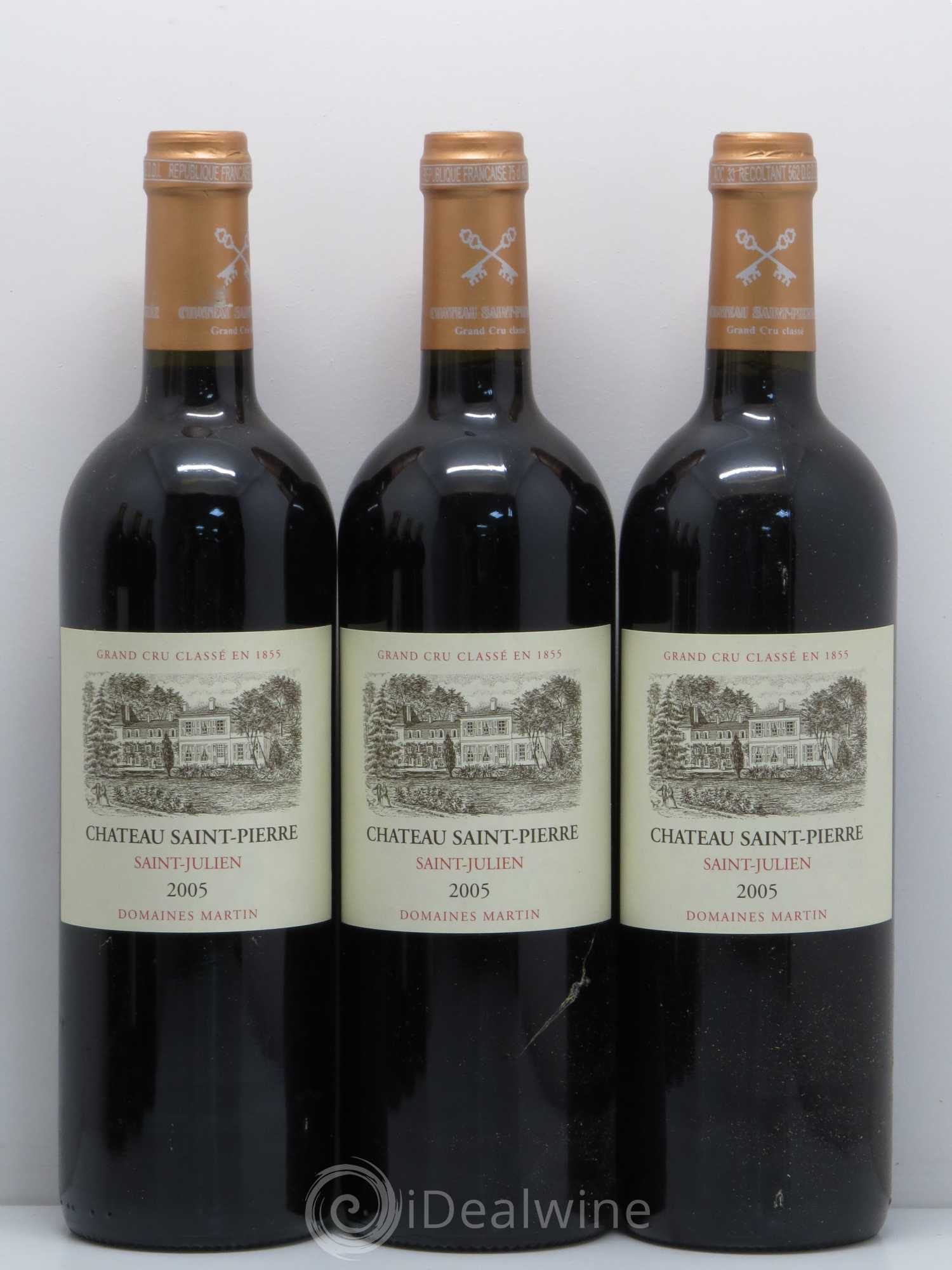 Château Saint-Pierre 4ème Grand Cru Classé 2005 - Lot de 6 bouteilles - 1