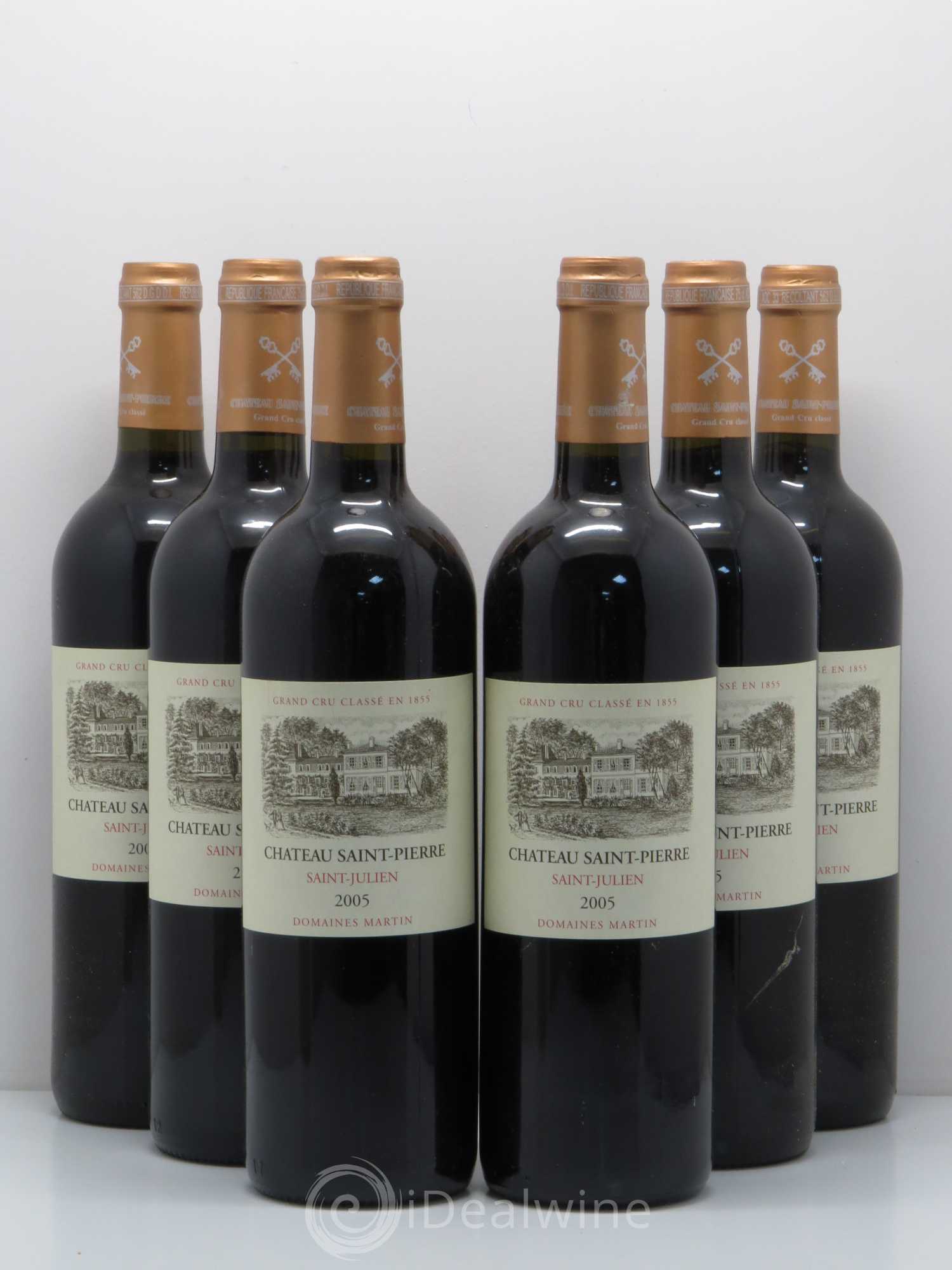 Château Saint-Pierre 4ème Grand Cru Classé 2005 - Lot de 6 bouteilles - 0