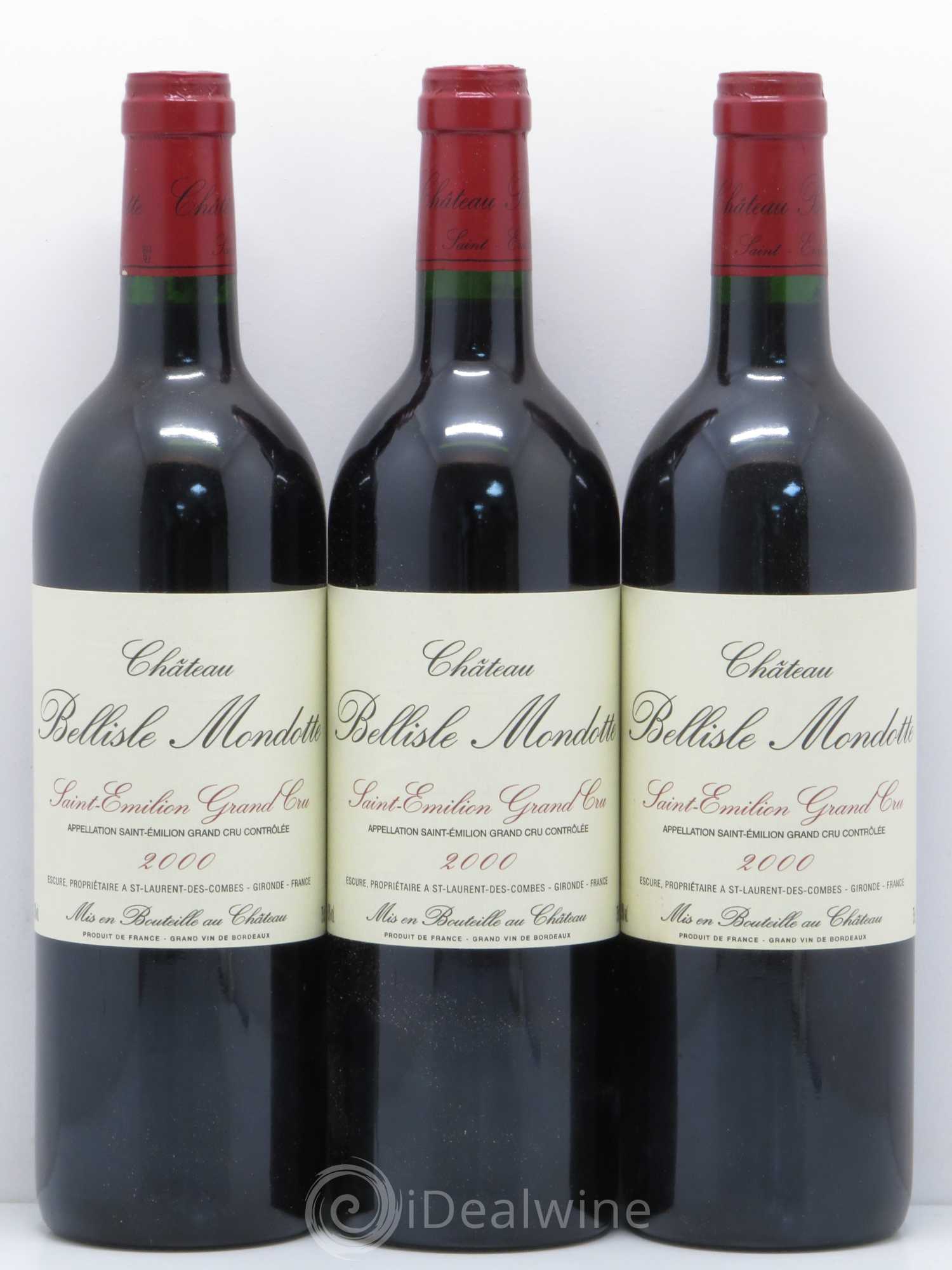Château Bellisle Mondotte 2000 - Lot de 12 bouteilles - 1