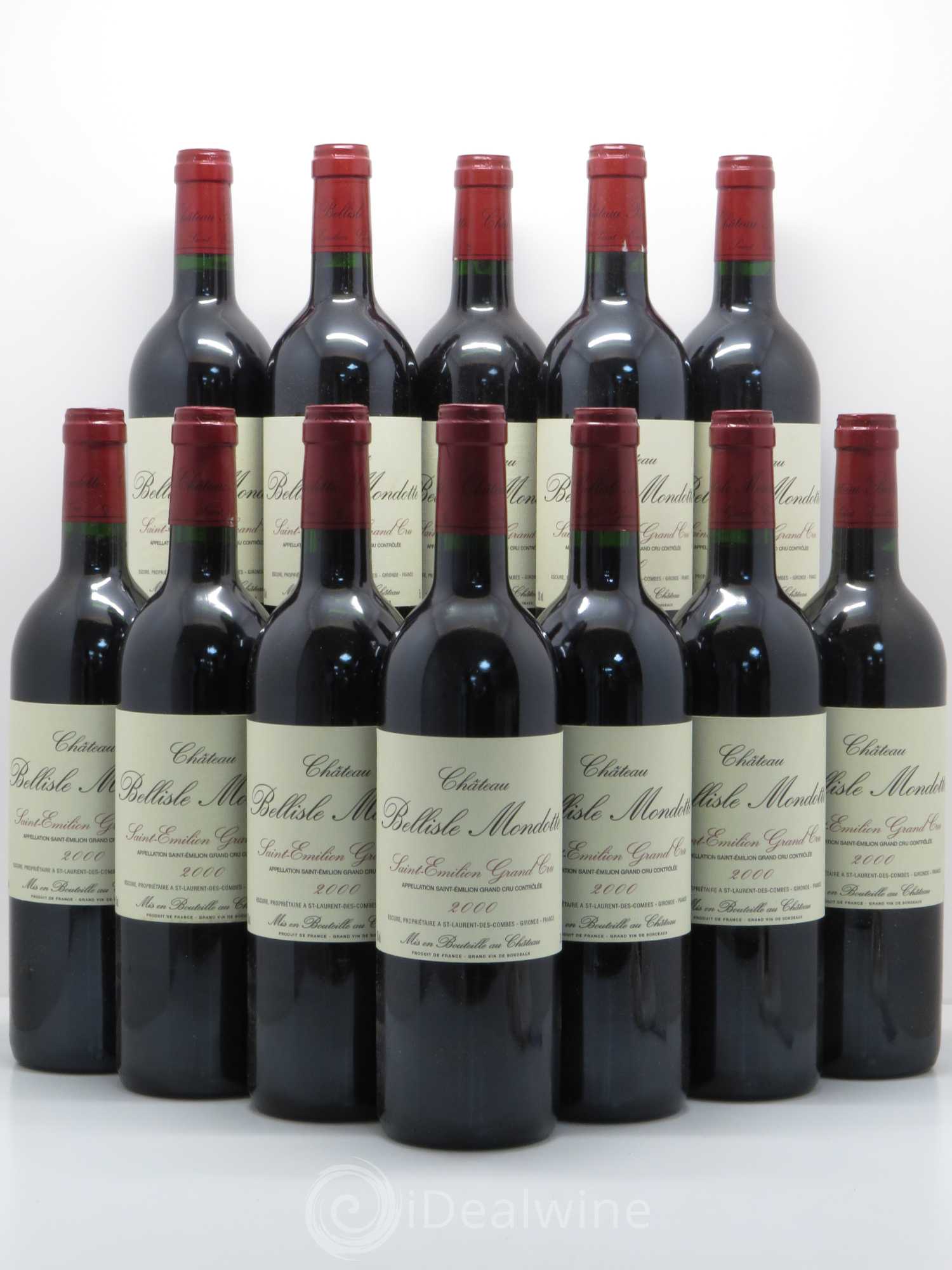 Château Bellisle Mondotte 2000 - Lot de 12 bouteilles - 0