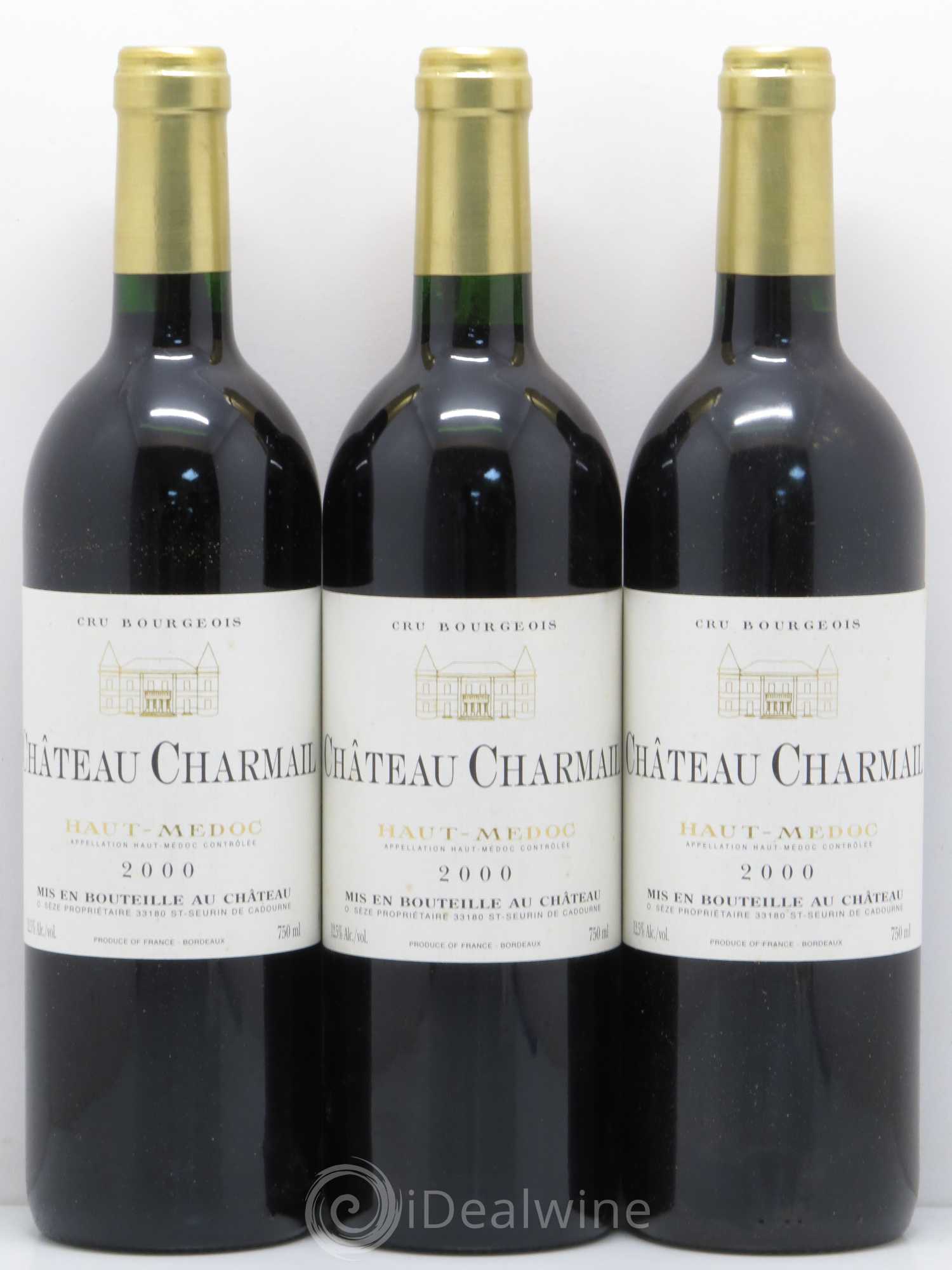 Château Charmail Cru Bourgeois 2000 - Lot de 12 bouteilles - 1