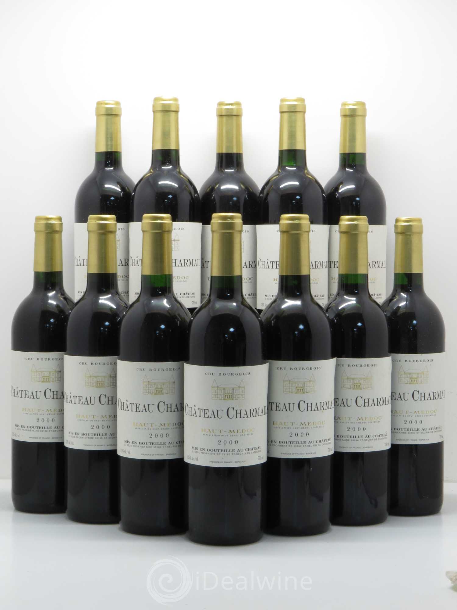 Château Charmail Cru Bourgeois 2000 - Lot de 12 bouteilles - 0