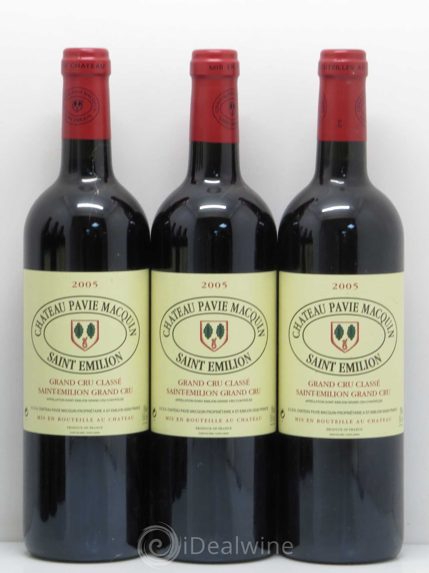 Château Pavie Macquin 1er Grand Cru Classé B 2005 - Lot de 6 bouteilles - 1