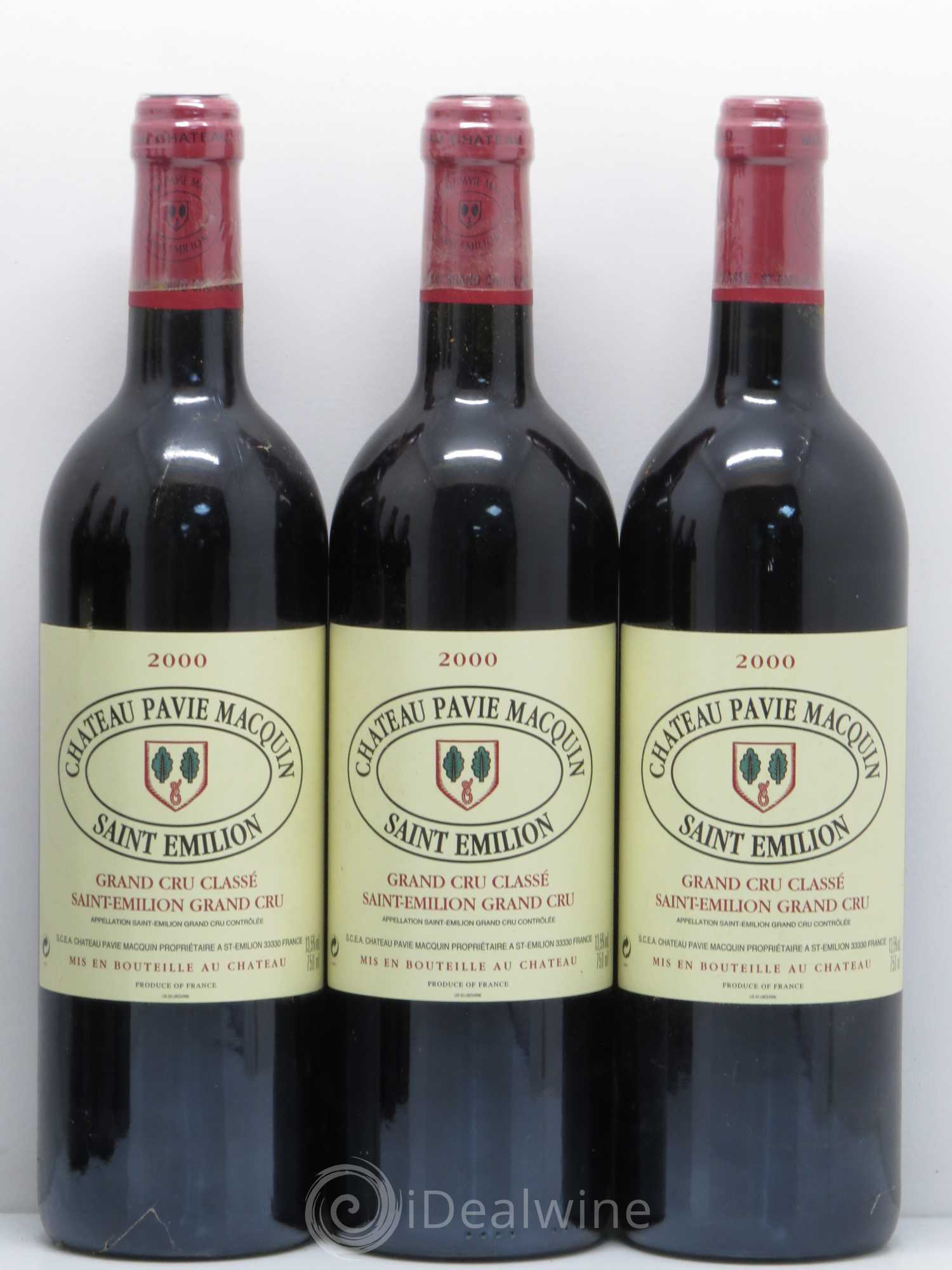 Château Pavie Macquin 1er Grand Cru Classé B 2000 - Lot de 6 bouteilles - 1