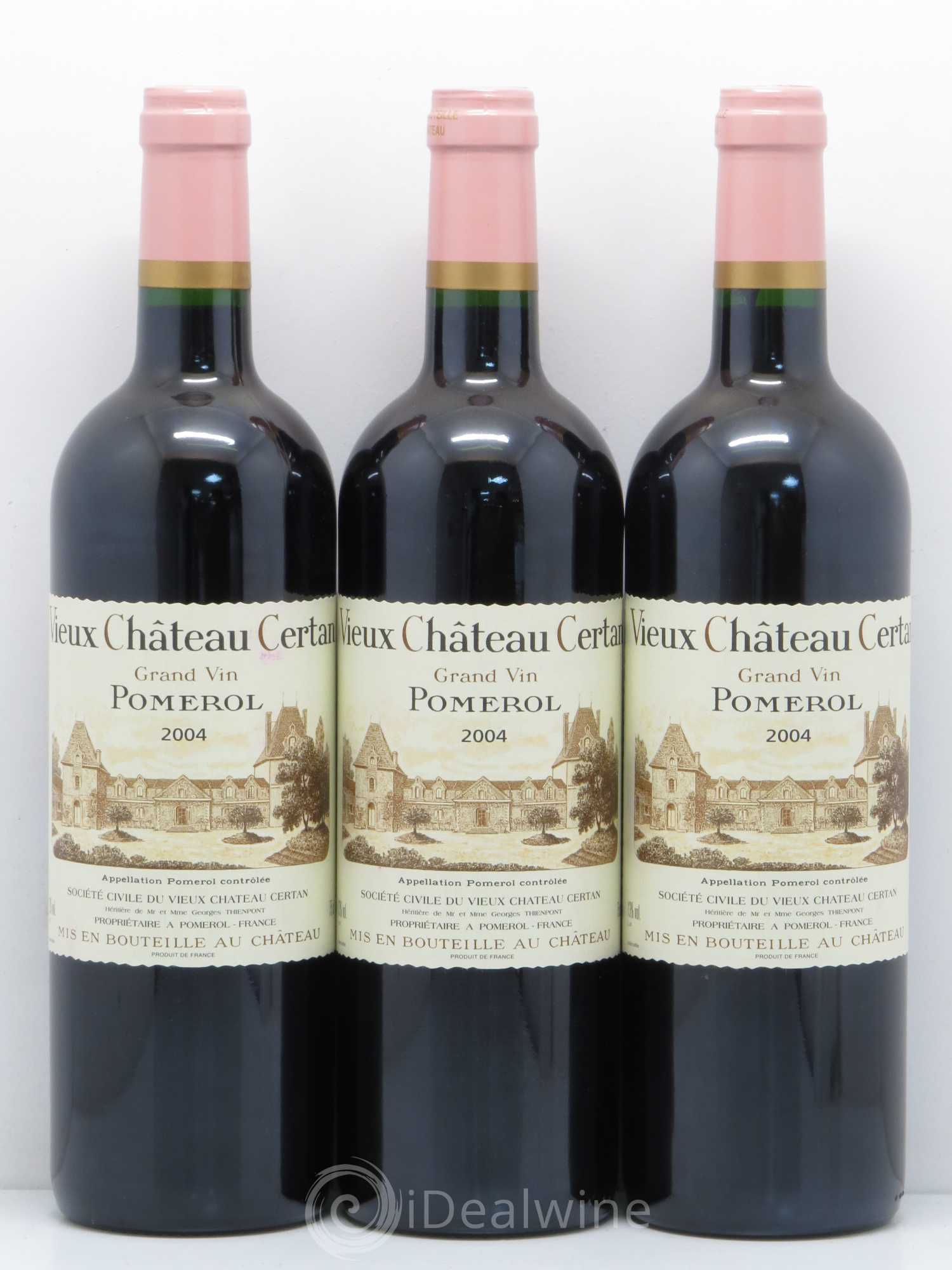 Vieux Château Certan 2004 - Lot de 3 bouteilles - 0