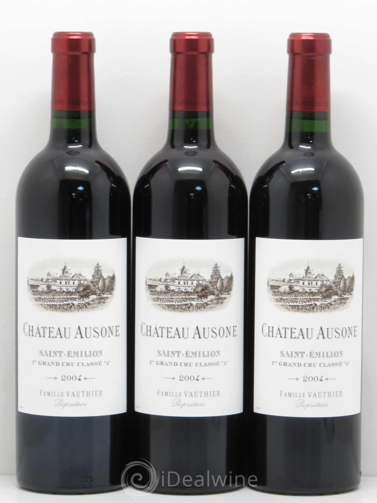 Château Ausone 1er Grand Cru Classé A 2004 - Lot de 3 bouteilles - 0