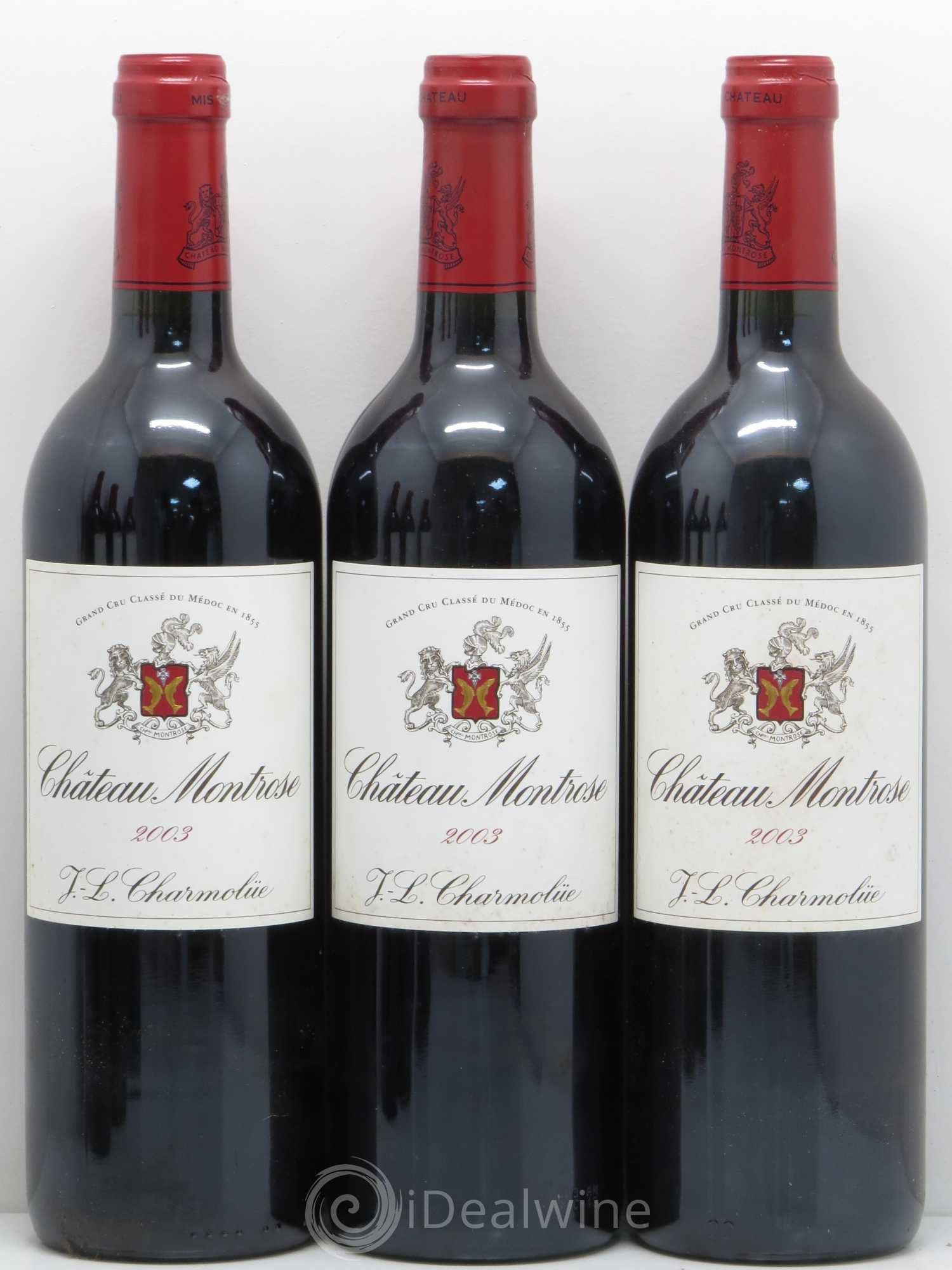 Château Montrose 2ème Grand Cru Classé 2003 - Lot de 6 bouteilles - 1