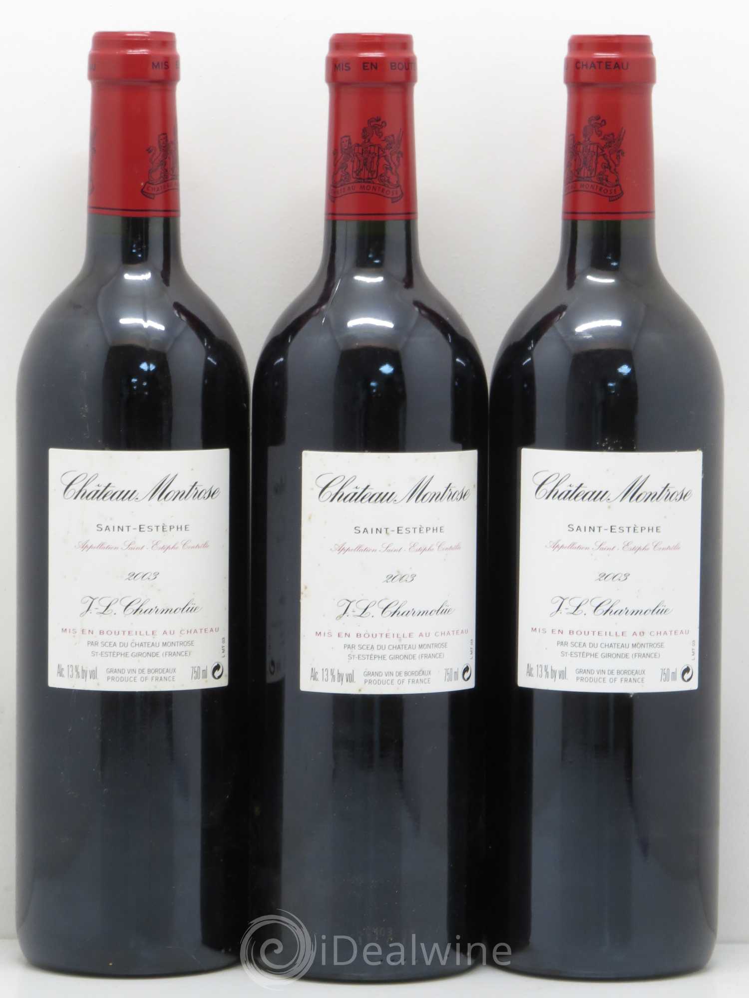 Château Montrose 2ème Grand Cru Classé 2003 - Lot de 6 bouteilles - 4