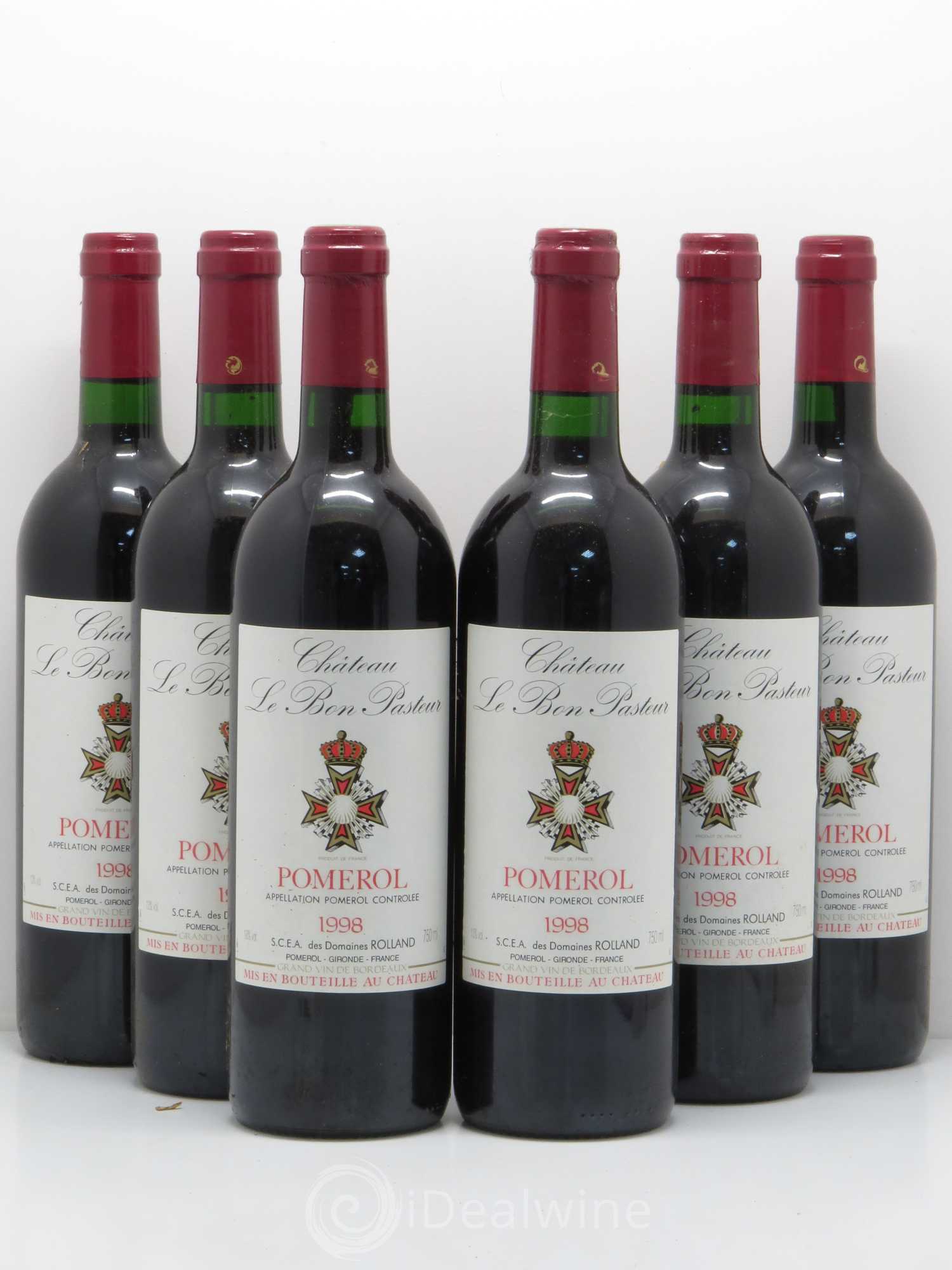 Château le Bon Pasteur 1998 - Lot de 6 bouteilles - 0