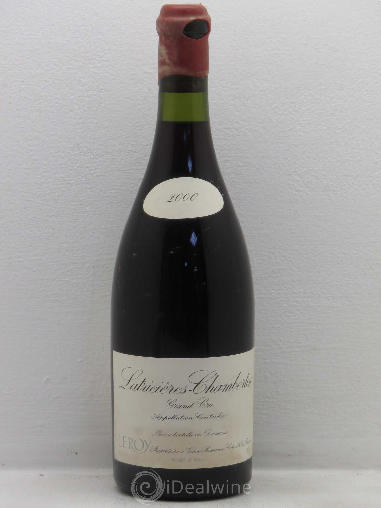 Latricières-Chambertin Grand Cru Leroy (Domaine) 2000 - Lot de 1 bouteille - 0