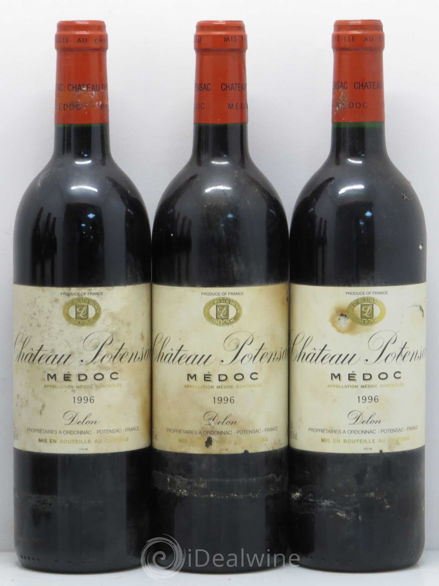 Château Potensac 1996 - Lot de 6 bouteilles - 1