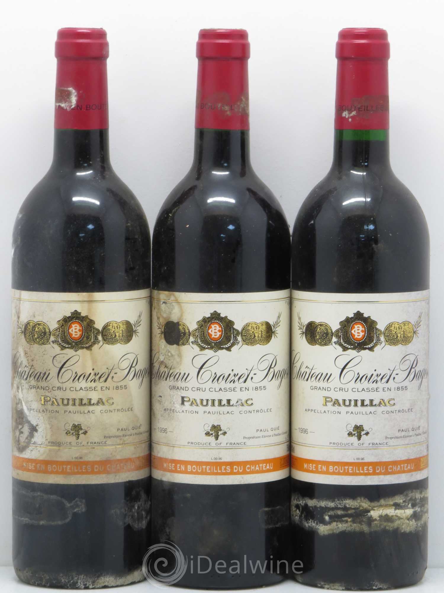 Château Croizet Bages 5ème Grand Cru Classé 1996 - Lotto di 12 bottiglie - 3
