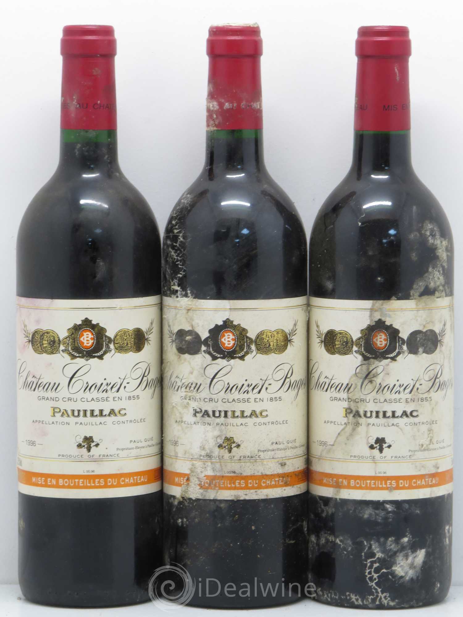 Château Croizet Bages 5ème Grand Cru Classé 1996 - Lotto di 12 bottiglie - 4