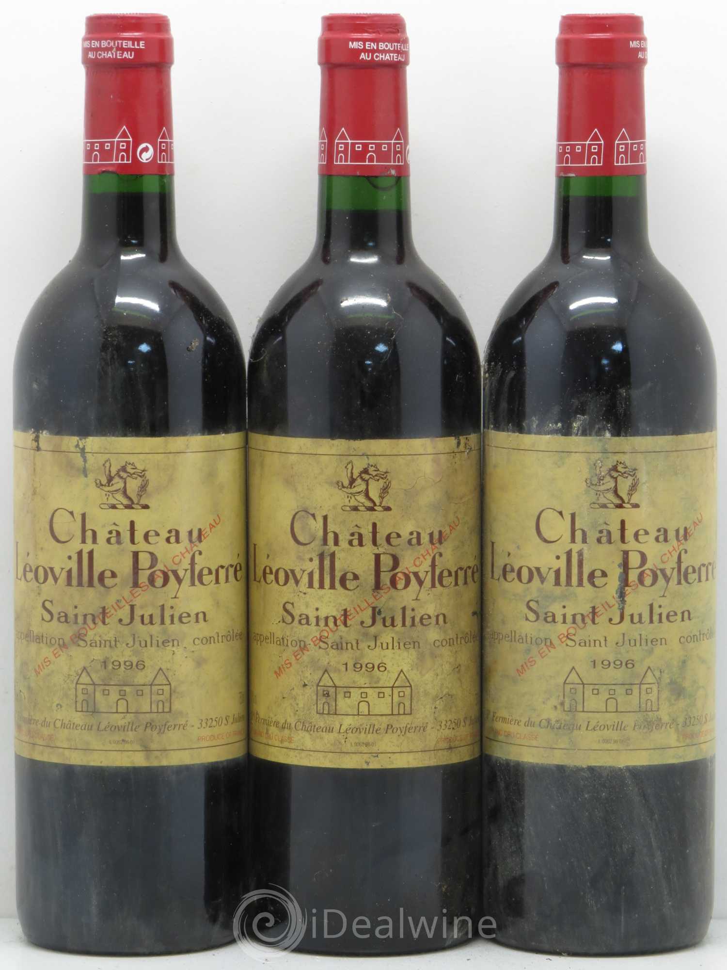 Château Léoville Poyferré 2ème Grand Cru Classé 1996 - Lot de 6 bouteilles - 2