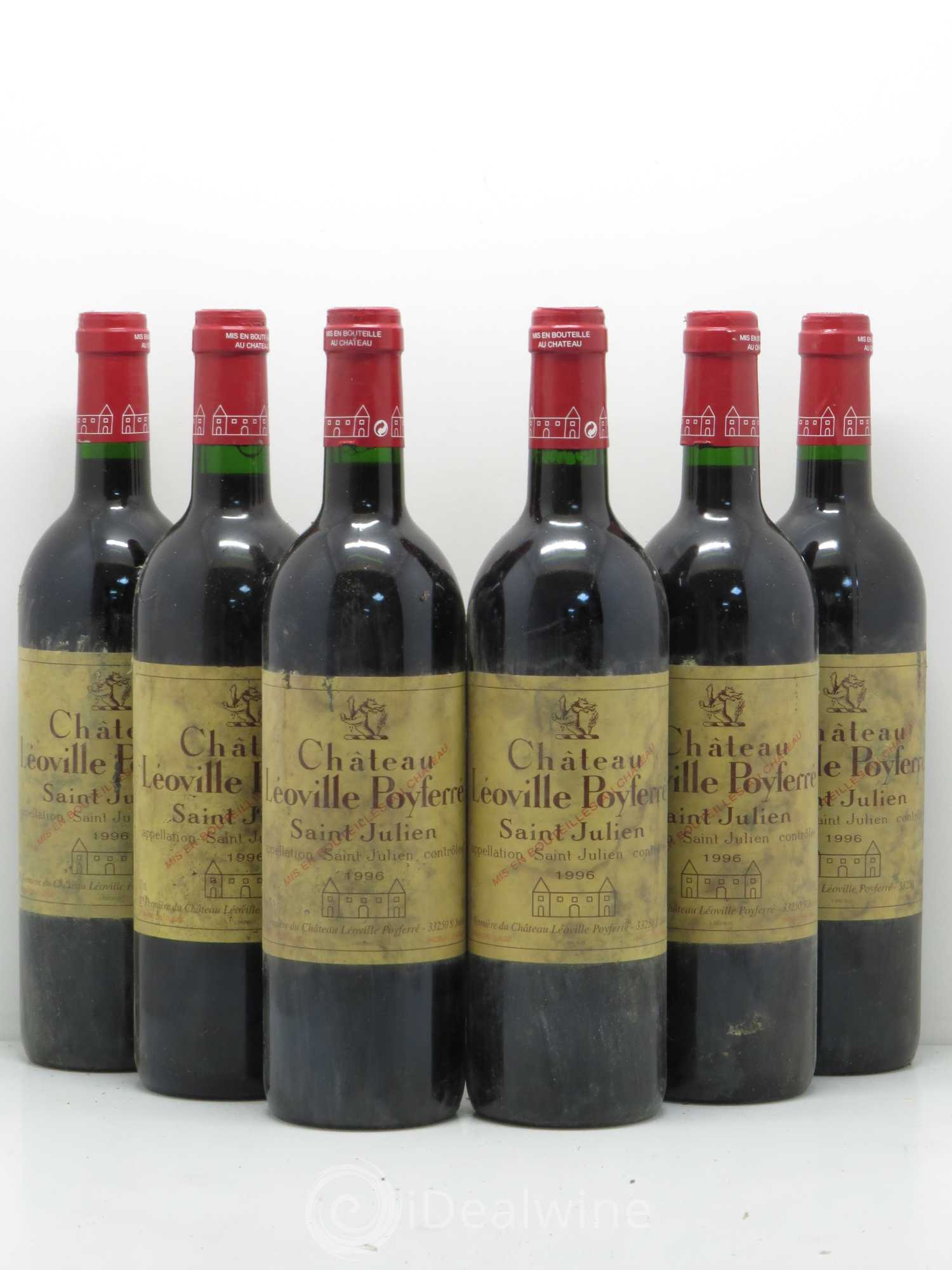 Château Léoville Poyferré 2ème Grand Cru Classé 1996 - Lot de 6 bouteilles - 0