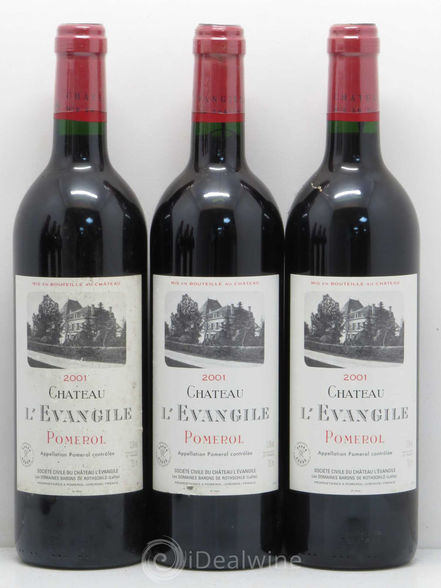 Château l' Évangile 2001 - Lot de 6 bouteilles - 1