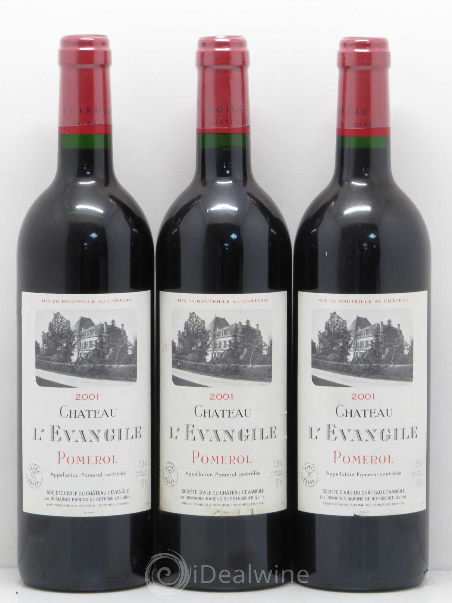Château l' Évangile 2001 - Lot de 6 bouteilles - 2