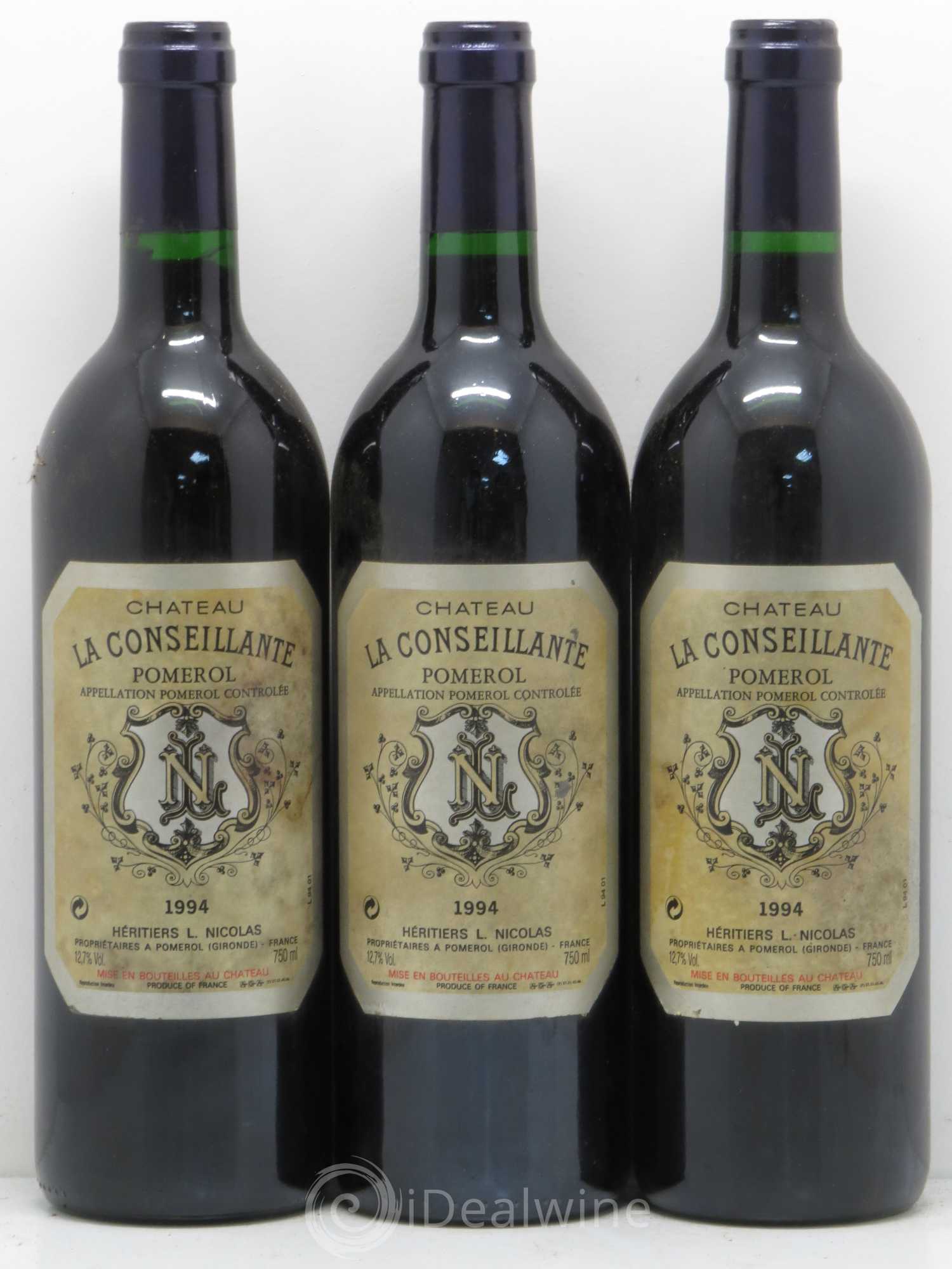 Château la Conseillante 1994 - Lot de 3 bouteilles - 0