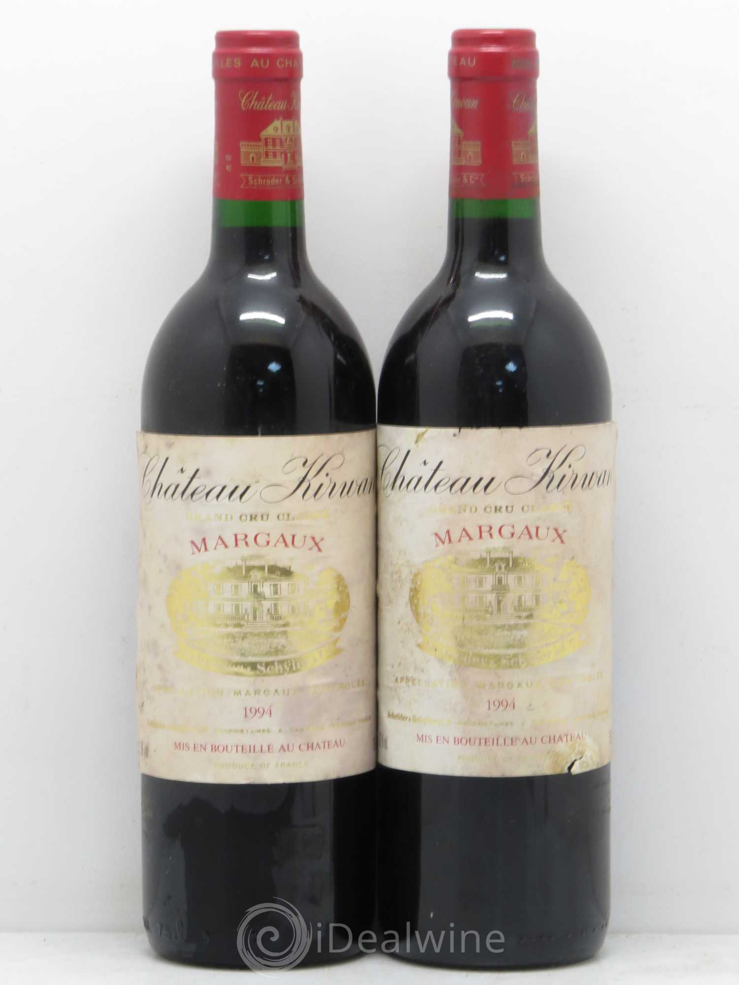 Château Kirwan 3ème Grand Cru Classé 1994 - Lot de 5 bouteilles - 2