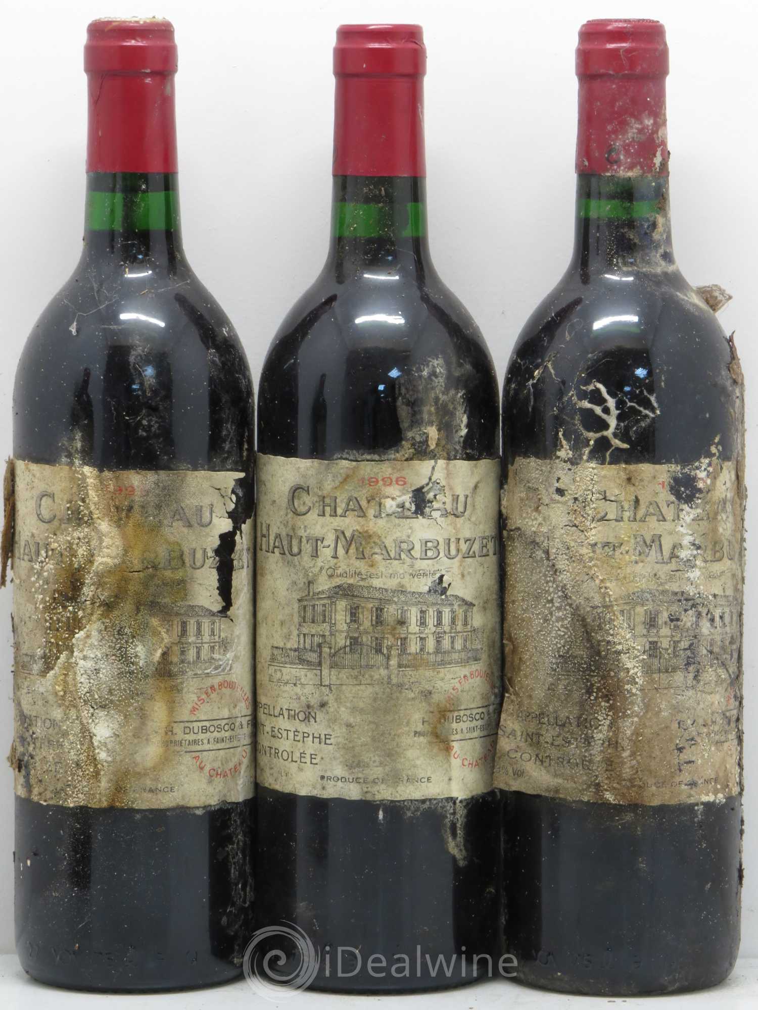 Château Haut Marbuzet 1996 - Lot de 6 bouteilles - 1