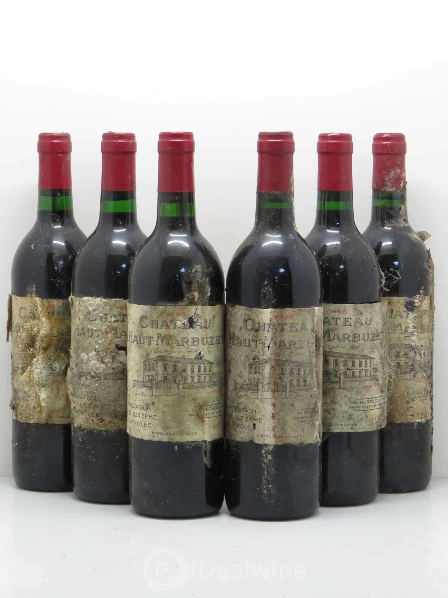 Château Haut Marbuzet 1996 - Lot de 6 bouteilles - 0