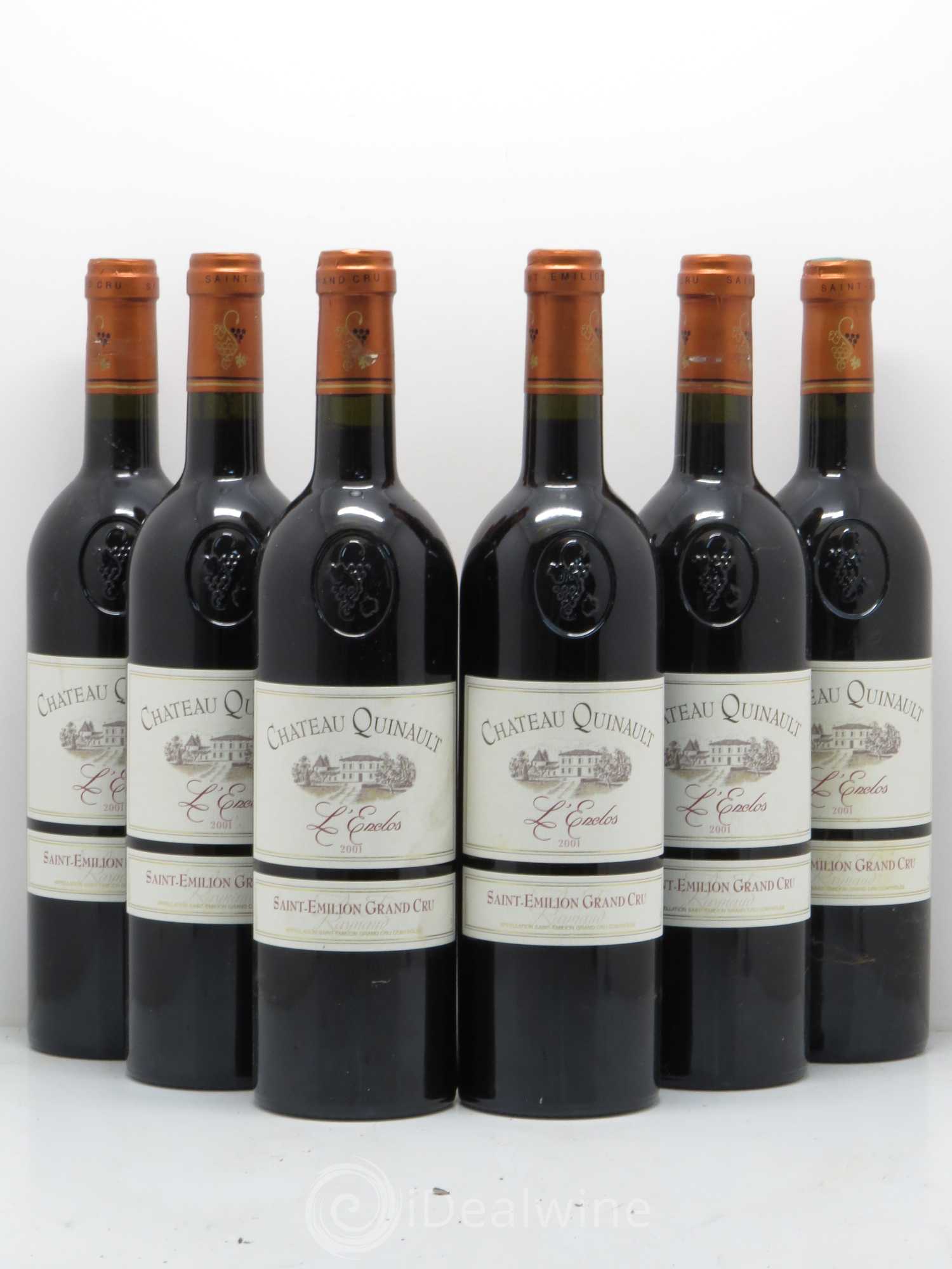Château Quinault L'Enclos 2001 - Lot de 6 bouteilles - 0