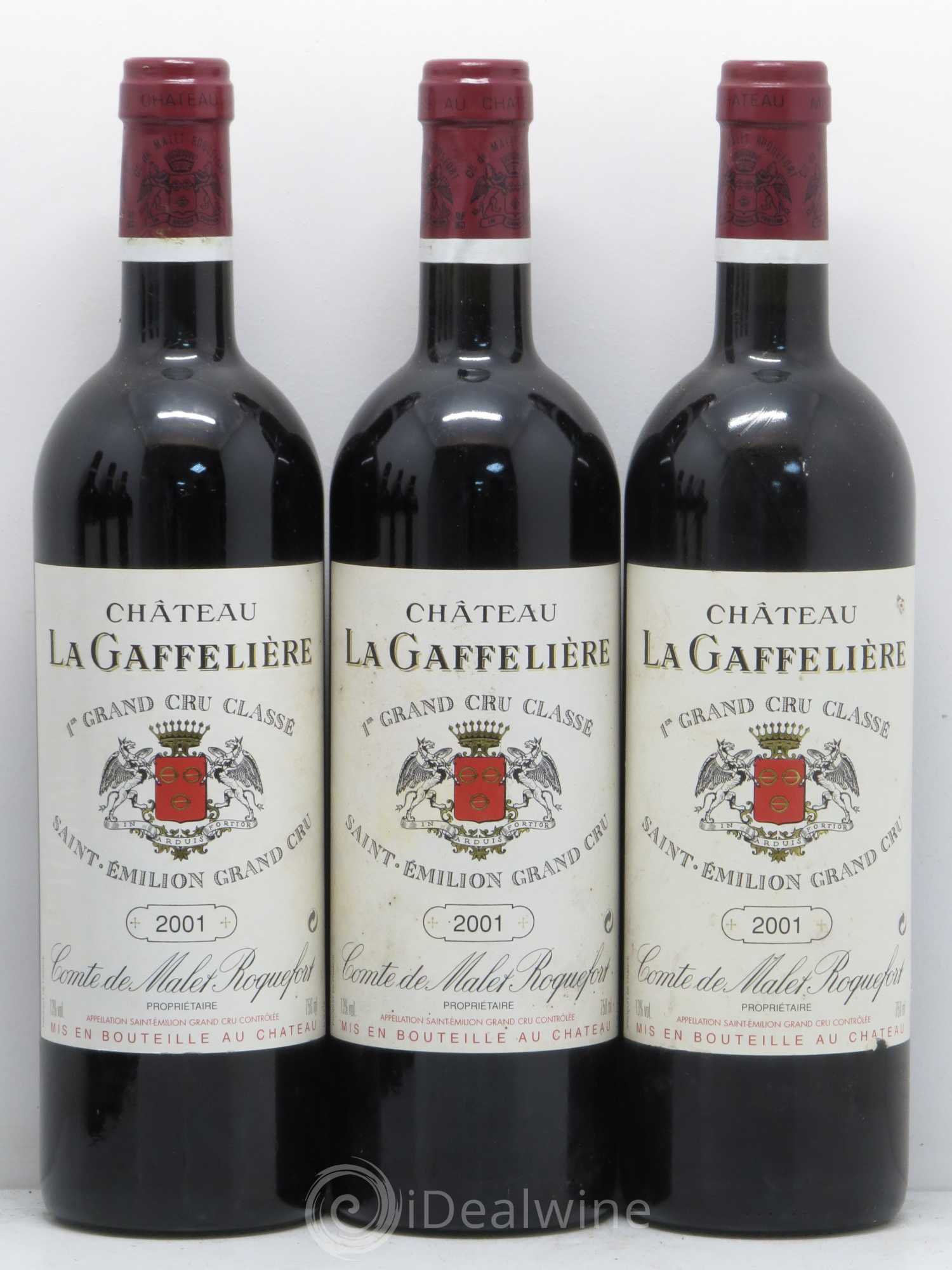 Château la Gaffelière 1er Grand Cru Classé B 2001 - Lot de 6 bouteilles - 1