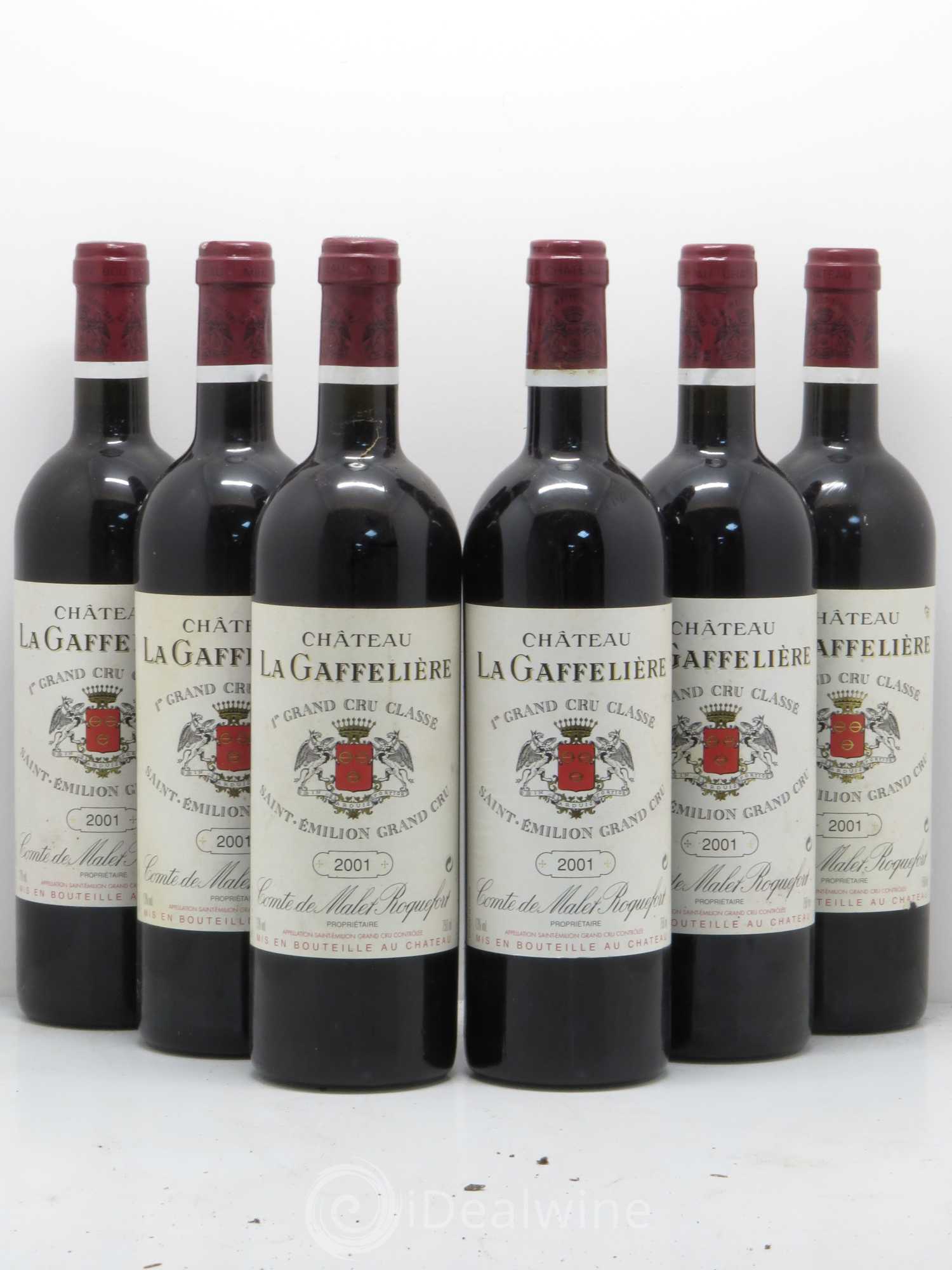 Château la Gaffelière 1er Grand Cru Classé B 2001 - Lot de 6 bouteilles - 0