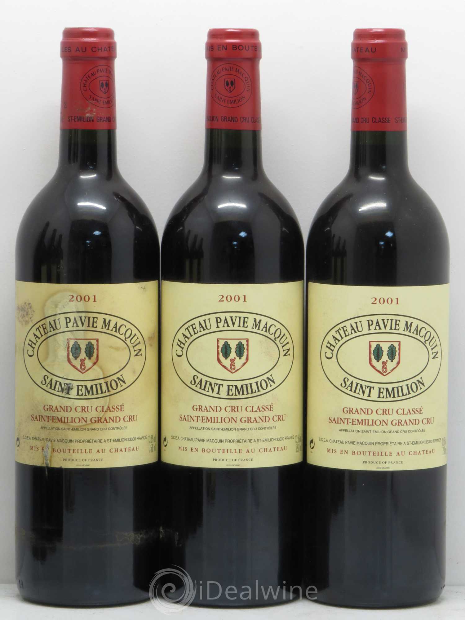 Château Pavie Macquin 1er Grand Cru Classé B 2001 - Lot de 6 bouteilles - 1