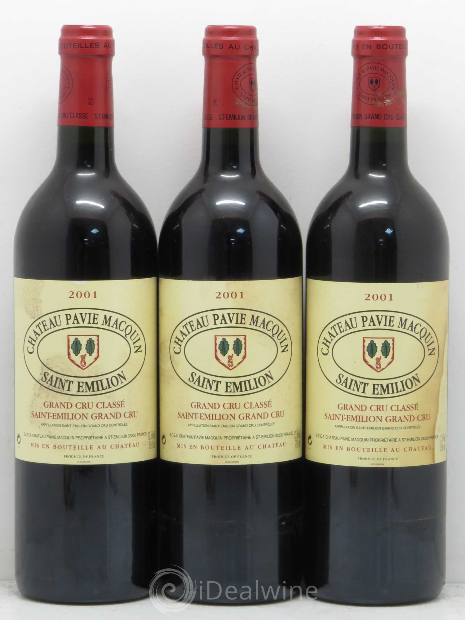 Château Pavie Macquin 1er Grand Cru Classé B 2001 - Lot de 6 bouteilles - 2
