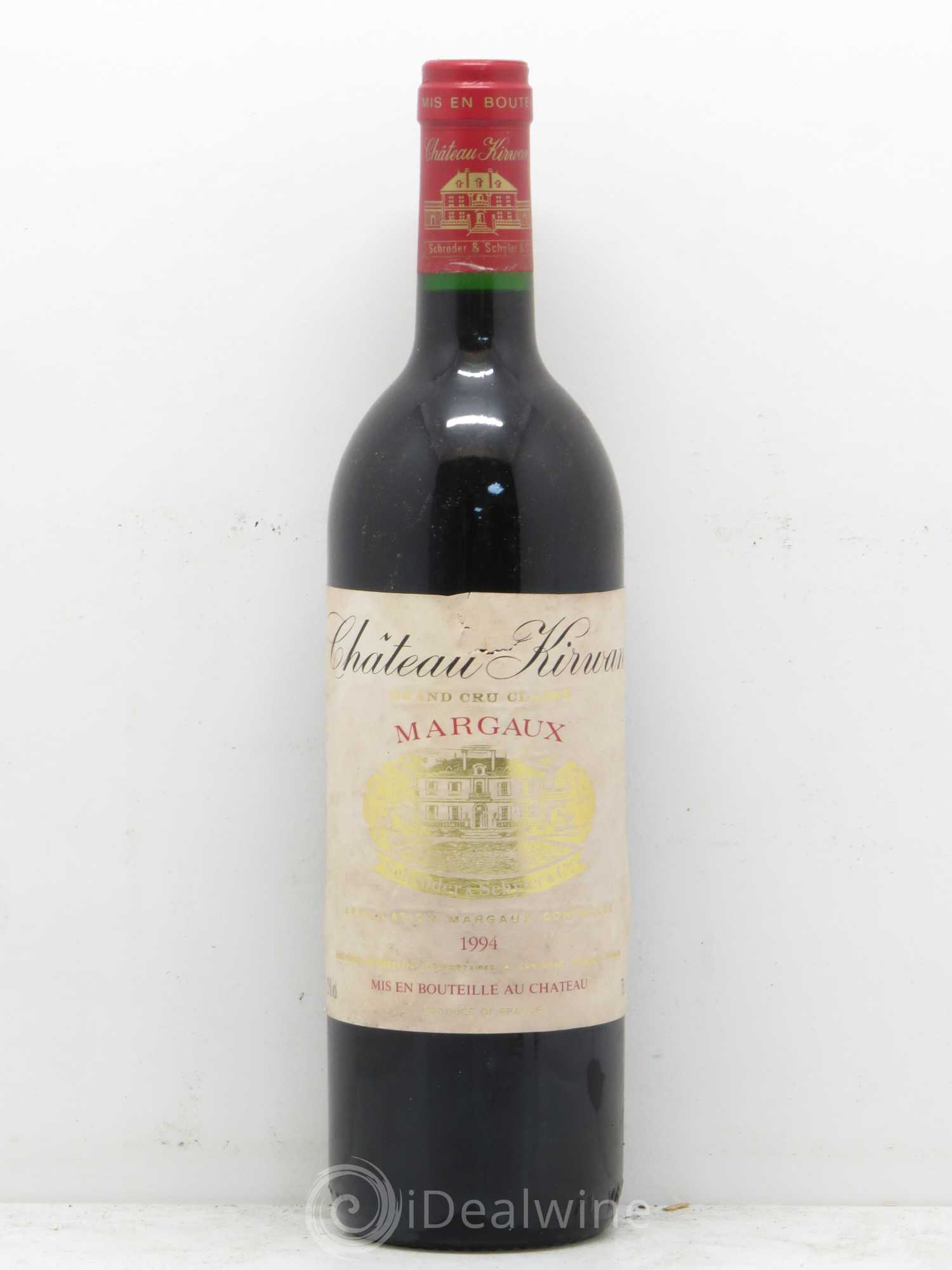 Château Kirwan 3ème Grand Cru Classé 1994 - Lot de 1 bouteille - 0