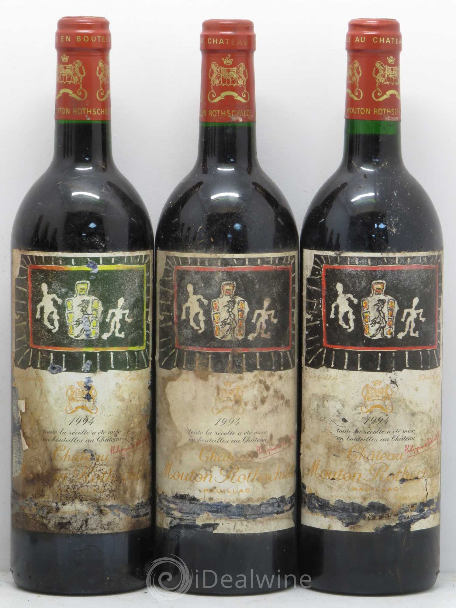 Château Mouton Rothschild 1er Grand Cru Classé 1994 - Lot de 6 bouteilles - 1