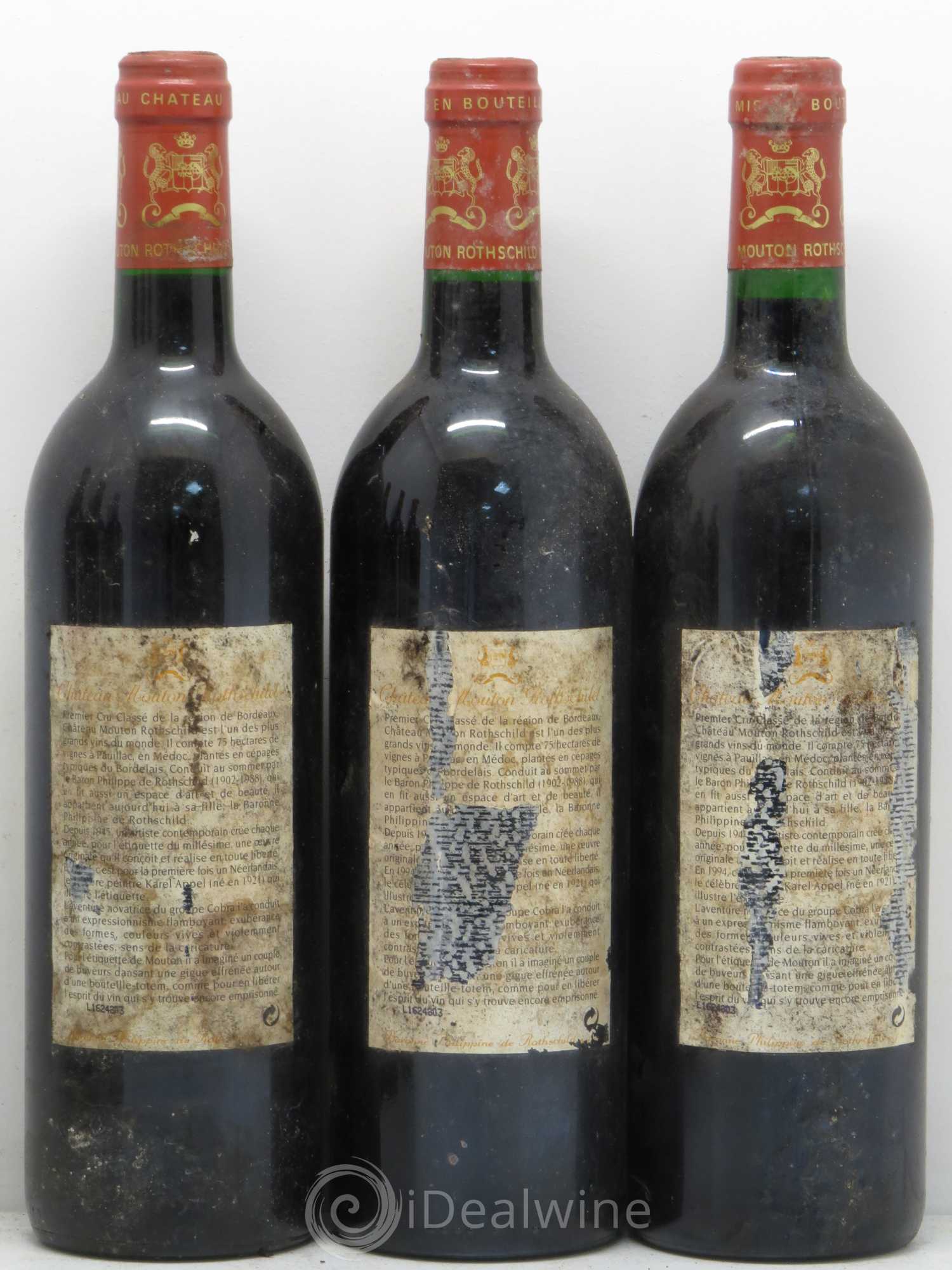 Château Mouton Rothschild 1er Grand Cru Classé 1994 - Lot de 6 bouteilles - 2