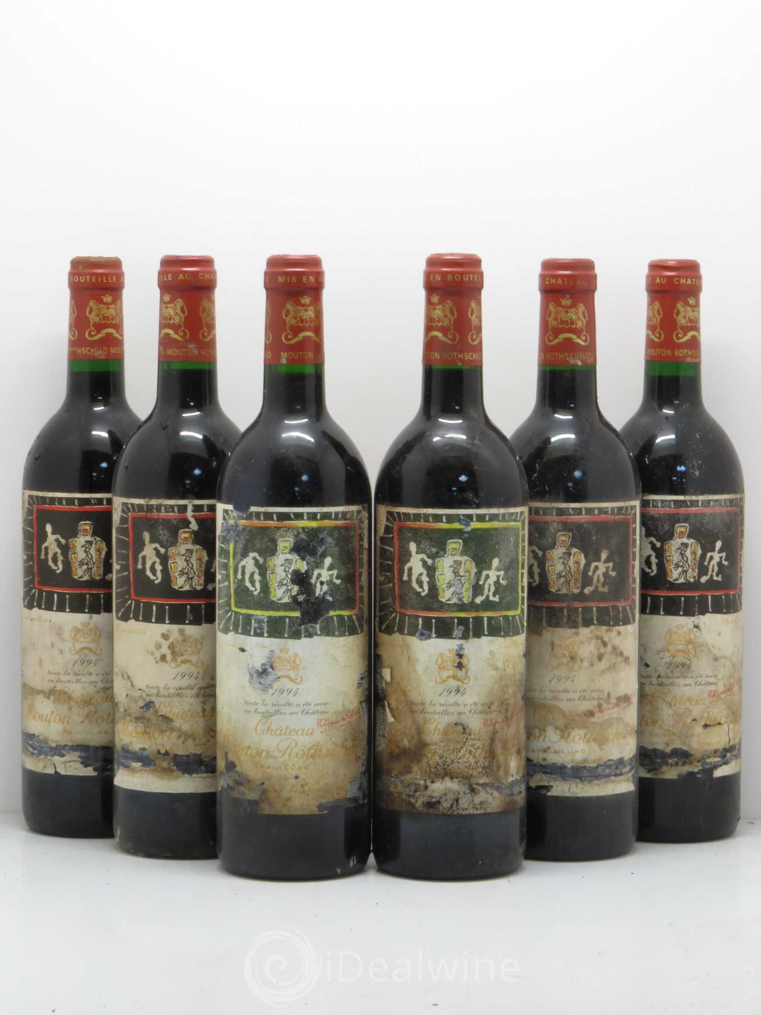 Château Mouton Rothschild 1er Grand Cru Classé 1994 - Lot de 6 bouteilles - 0