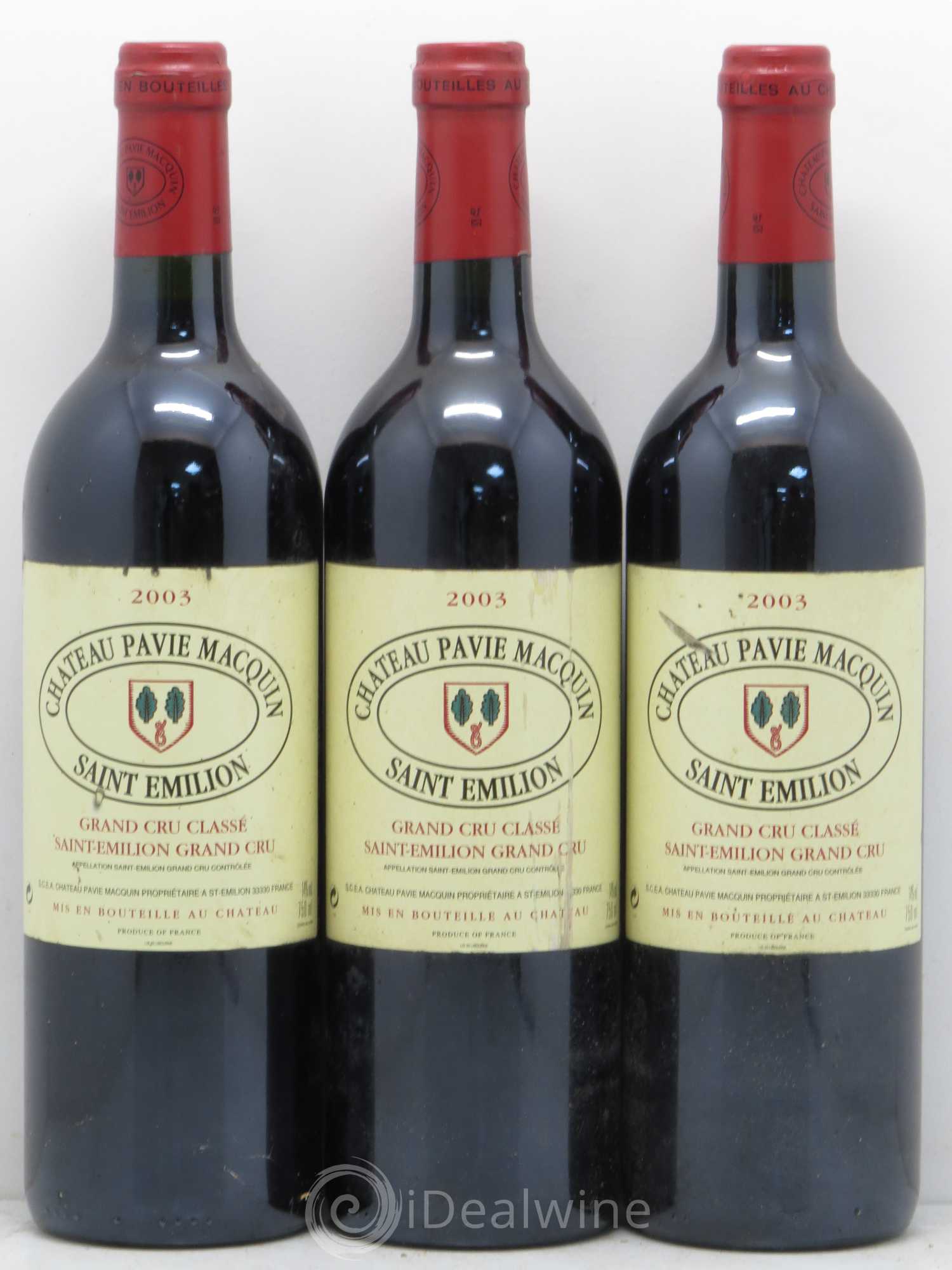Château Pavie Macquin 1er Grand Cru Classé B 2003 - Lot de 6 bouteilles - 2