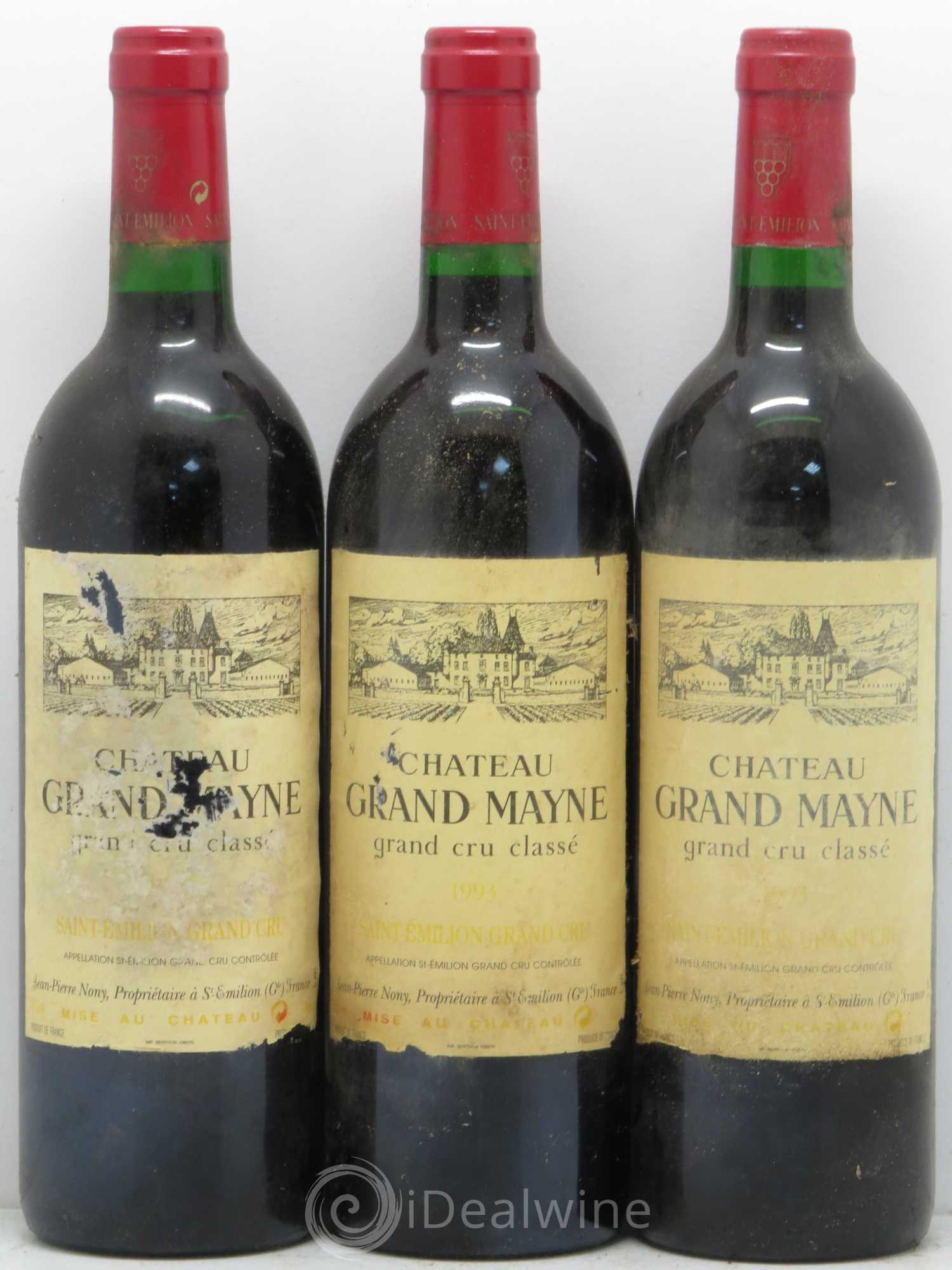 Château Grand Mayne Grand Cru Classé 1993 - Lot de 12 bouteilles - 1