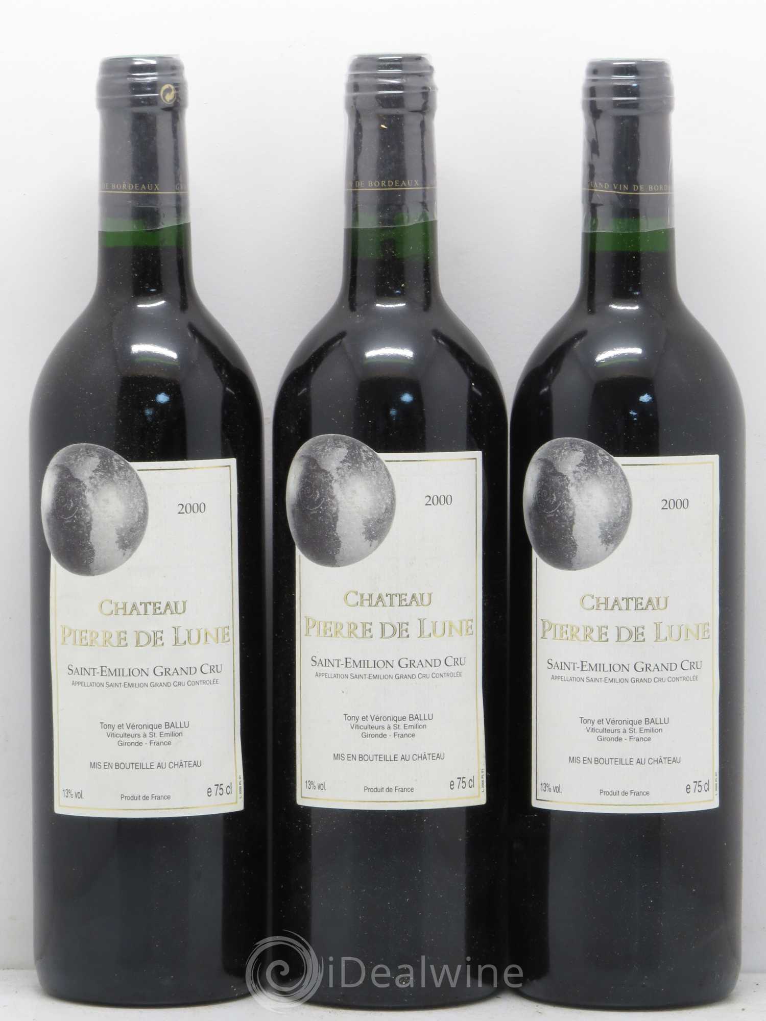 Château Pierre de Lune 2000 - Lot de 12 bouteilles - 2